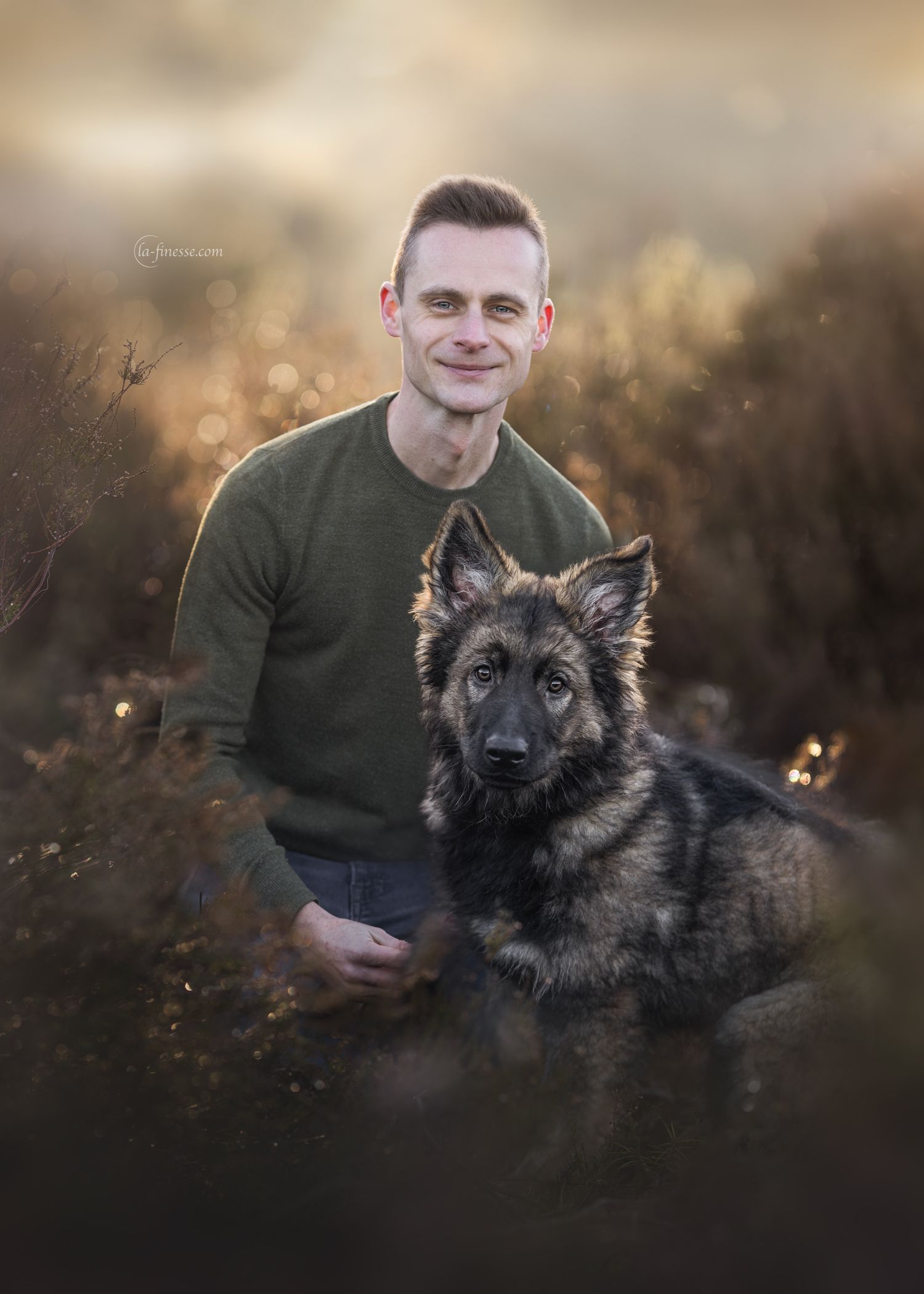 hond met eigenaar fotograferen