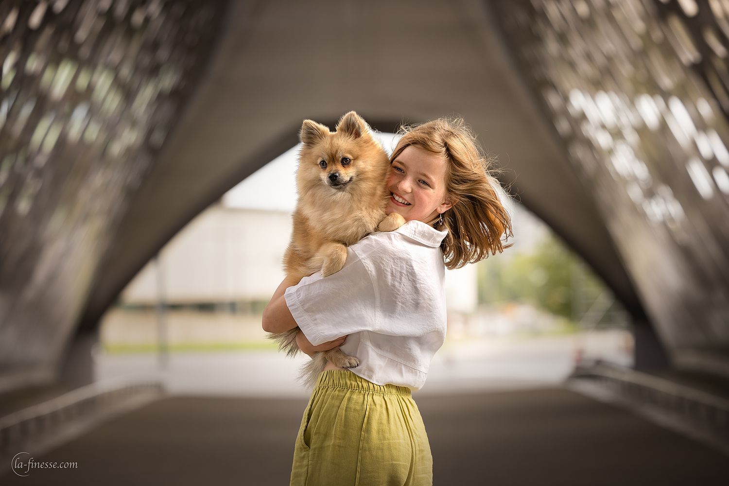 hond met eigenaar fotograferen