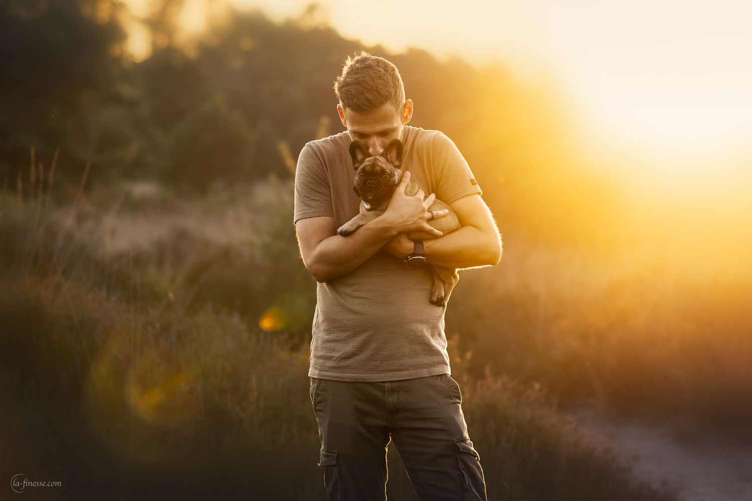 hond met eigenaar fotograferen