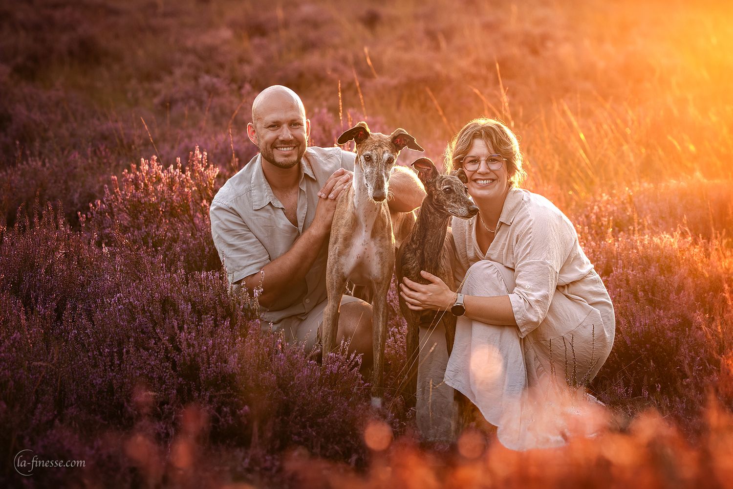 honden met eigenaren vast leggen
