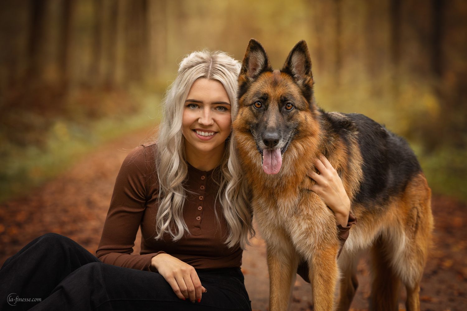 hond met eigenaar fotograferen