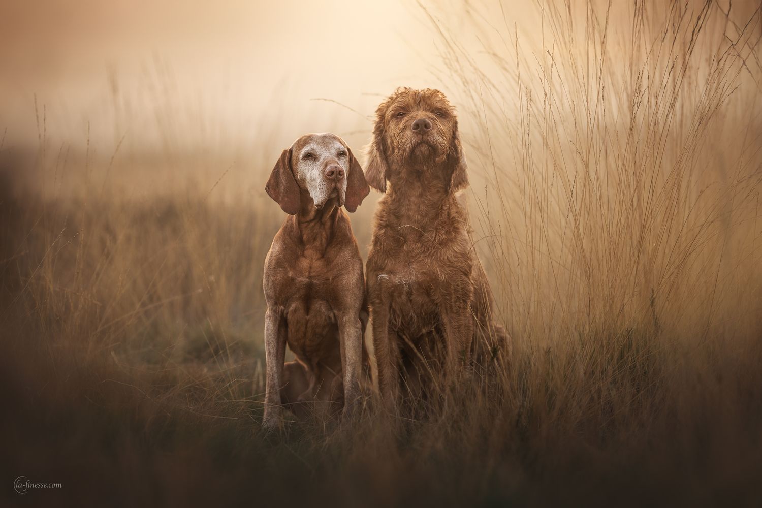 2 honden portrait
