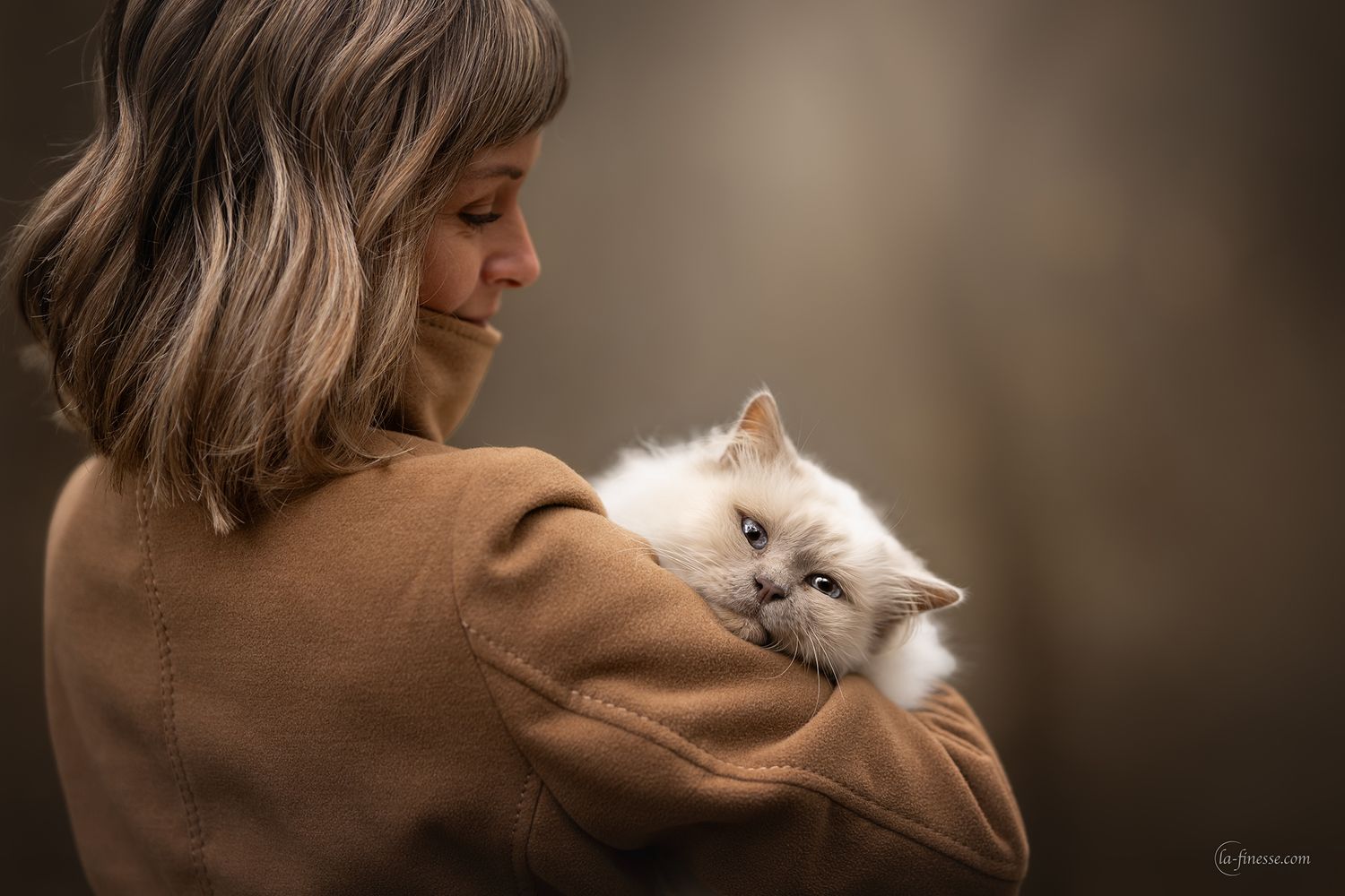 Kat met eigenaar fotograferen