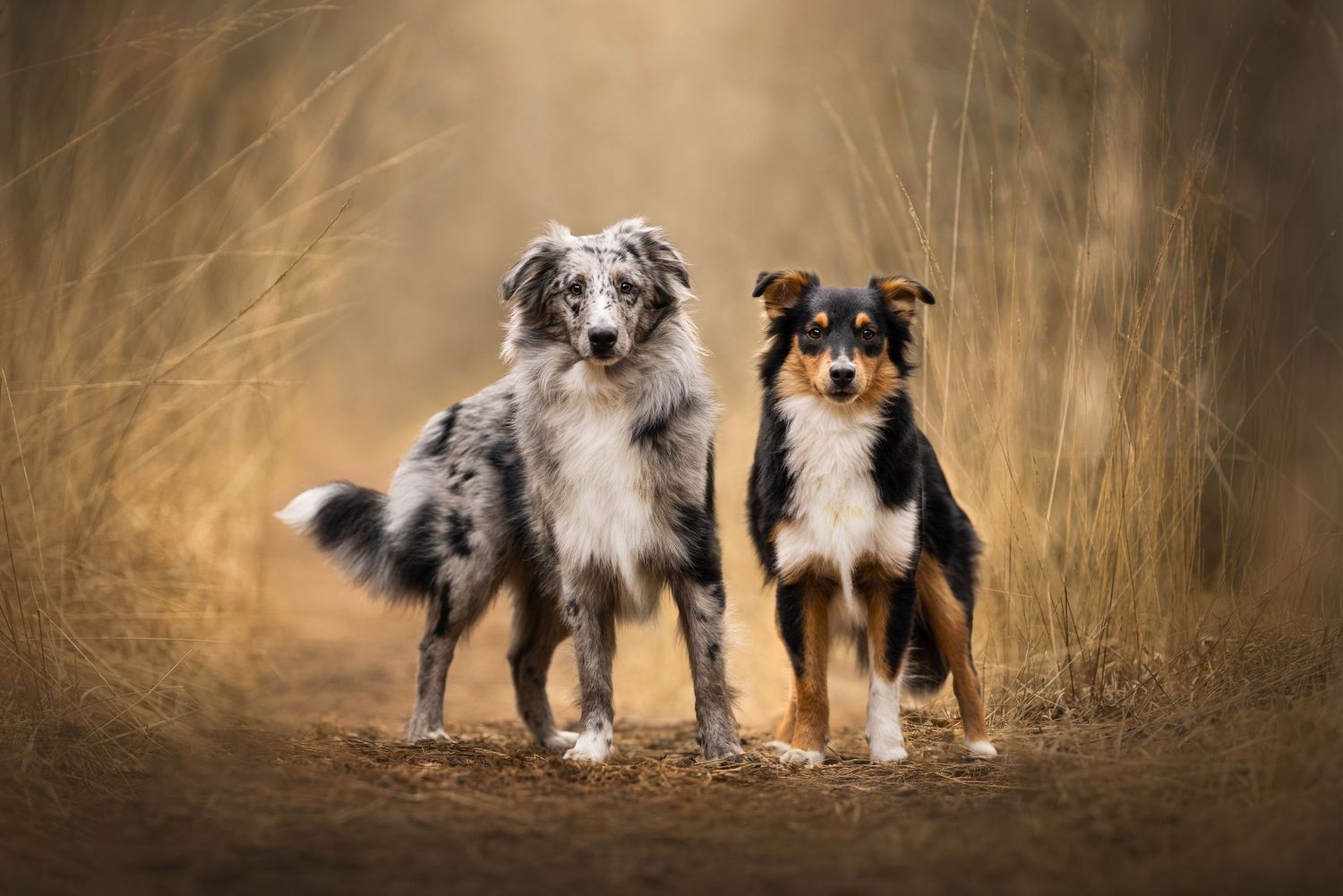2 honden op de foto