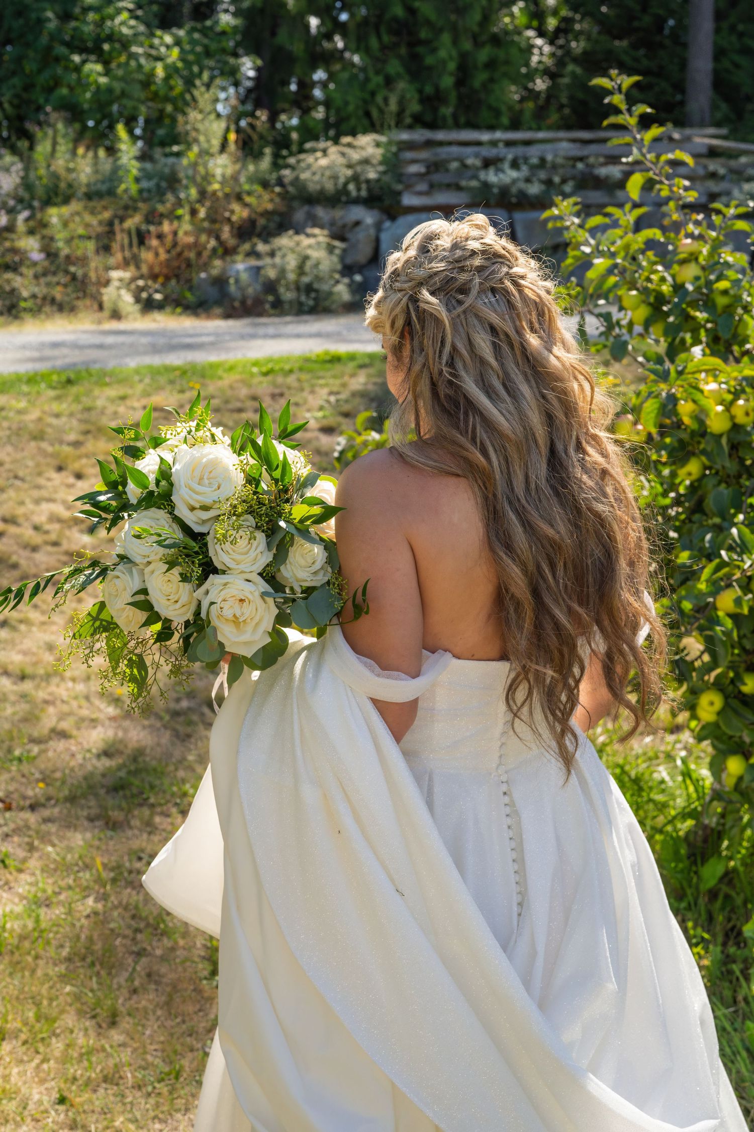 Wedding Photography in Forest at Sea Cider Farm & Ciderhouse, Saanichton, BC