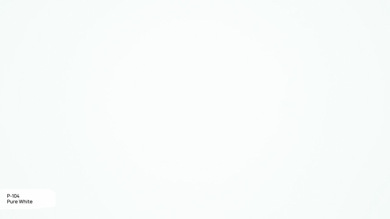 P-10a Pure White paint swatch, a clean and bright white color sample for interior design.