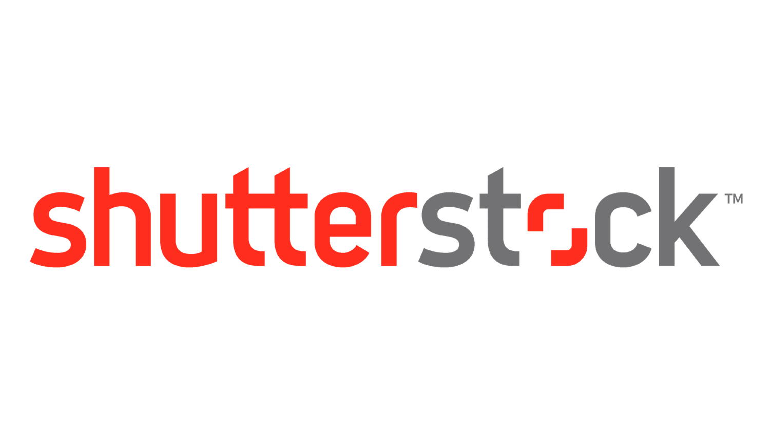 Shutterstock logo featuring bold red and gray typography on a white background.
