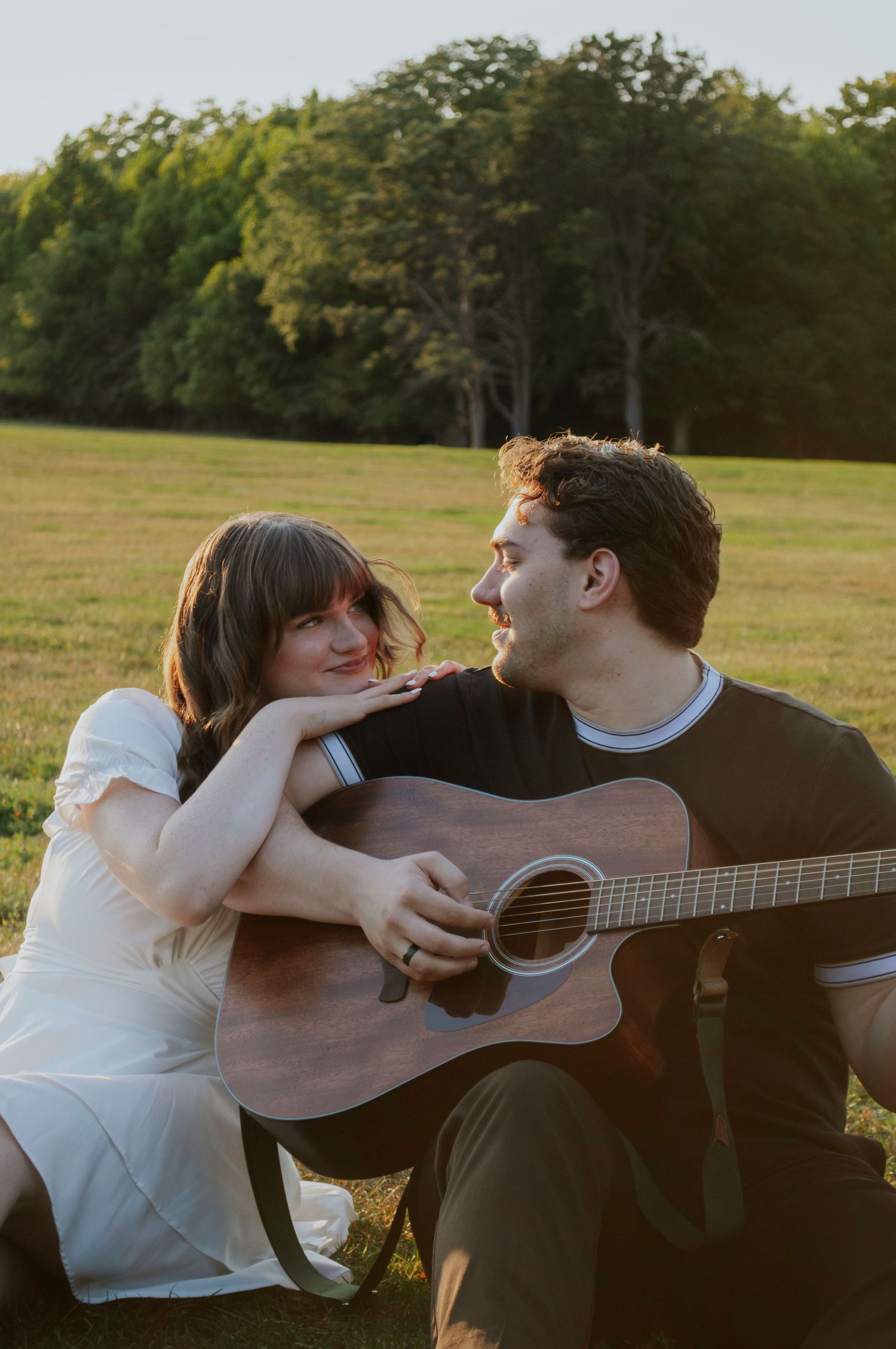 Romantic photography session capturing authentic connection.