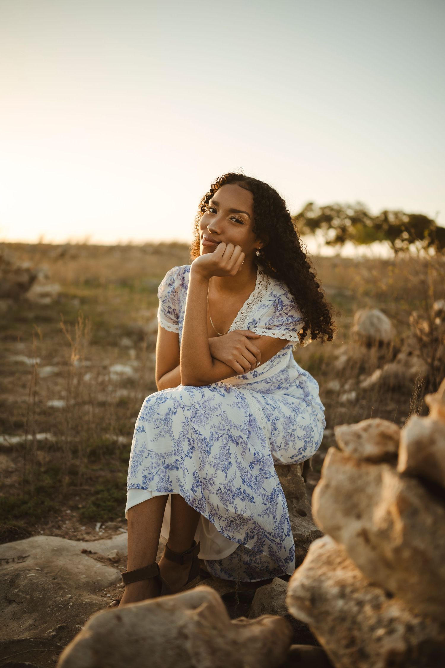 Golden hour senior session