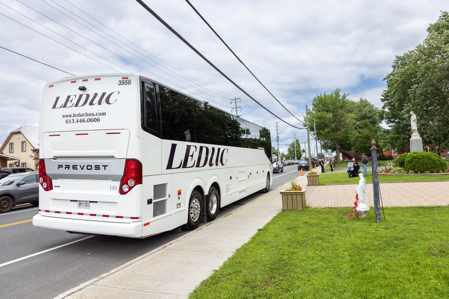 Leduc Bus Lines celebrate the passing of their founder by coach ride to the church | Ottawa Celebration of Life Photographer Tim Gowling