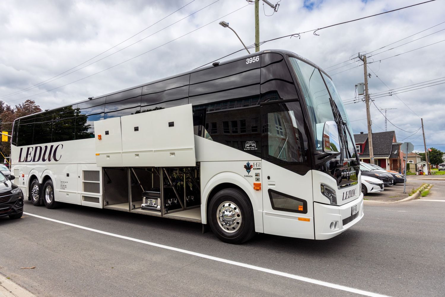 Leduc Bus Lines celebrate the passing of their founder by coach ride to the church | Ottawa Celebration of Life Photographer Tim Gowling