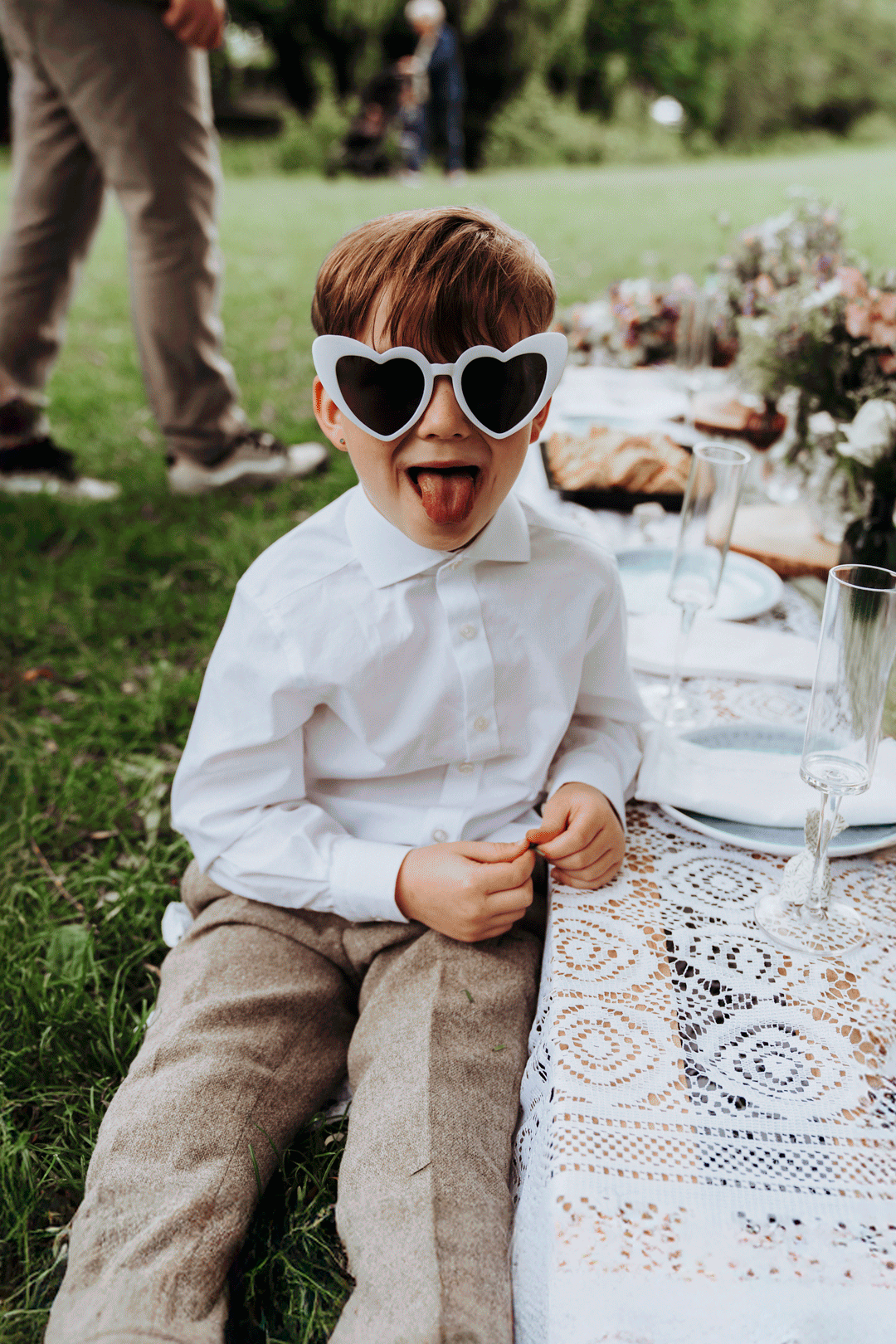 white wedding glasses gif in Yorkshire