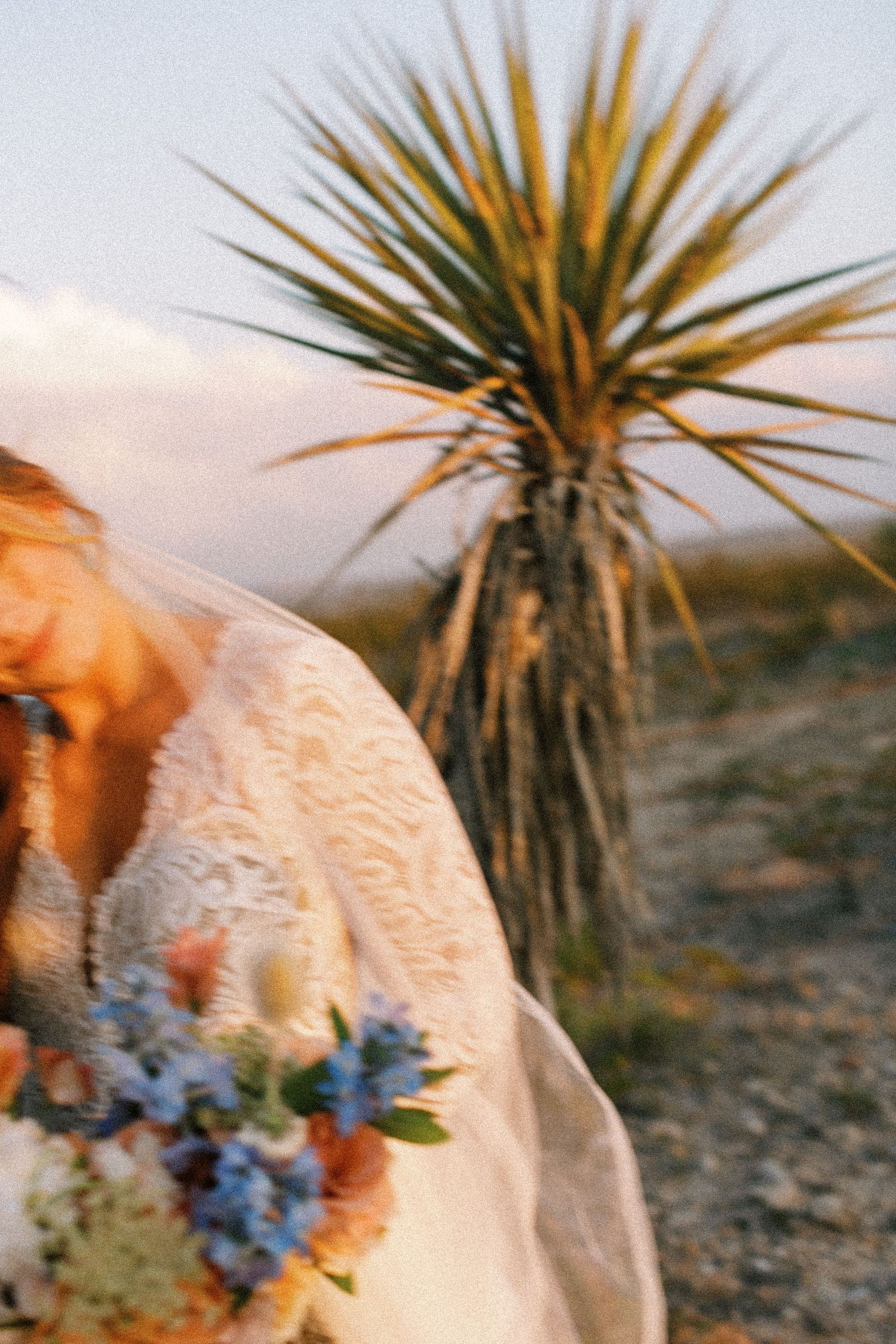 Trendy and documentary bridal portrait