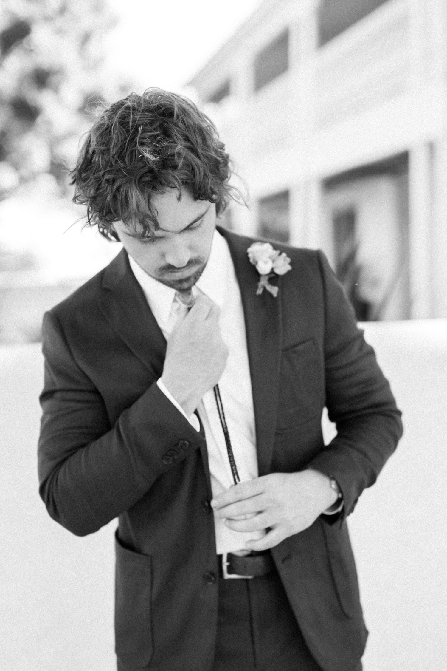 Musician Philip Lupton of indie band Briscoe celebrating his wedding in West Texas
