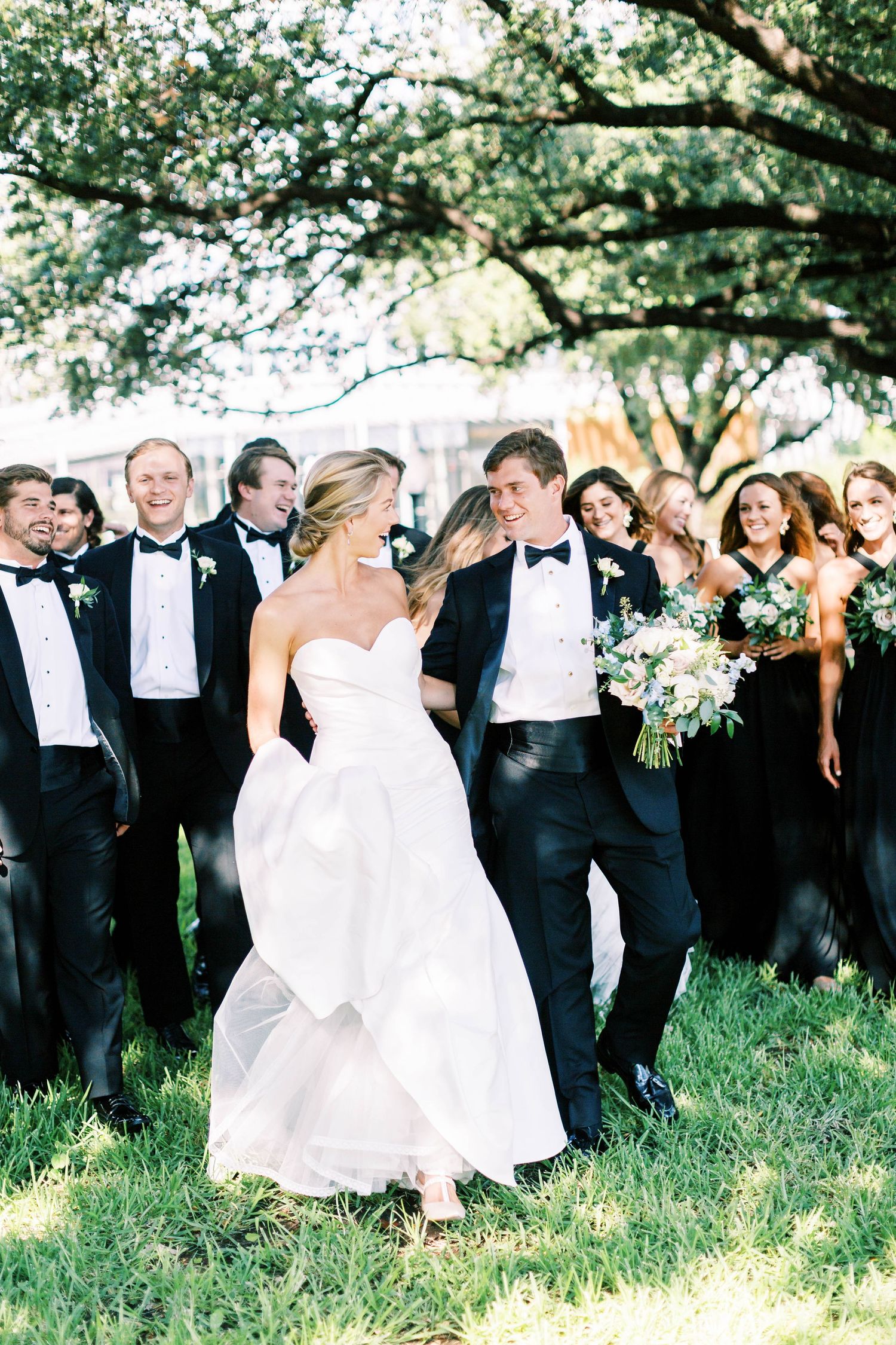 Black tie wedding in Downtown Dallas, Texas