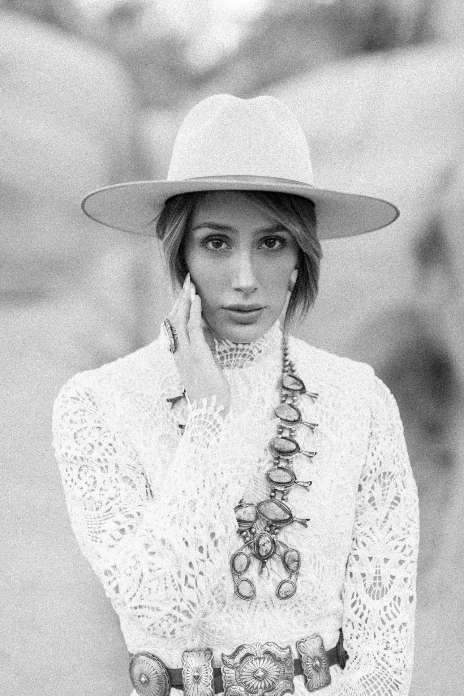 Fashion editorial bridal portrait near Las Vegas, Nevada at Valley of Fire State Park