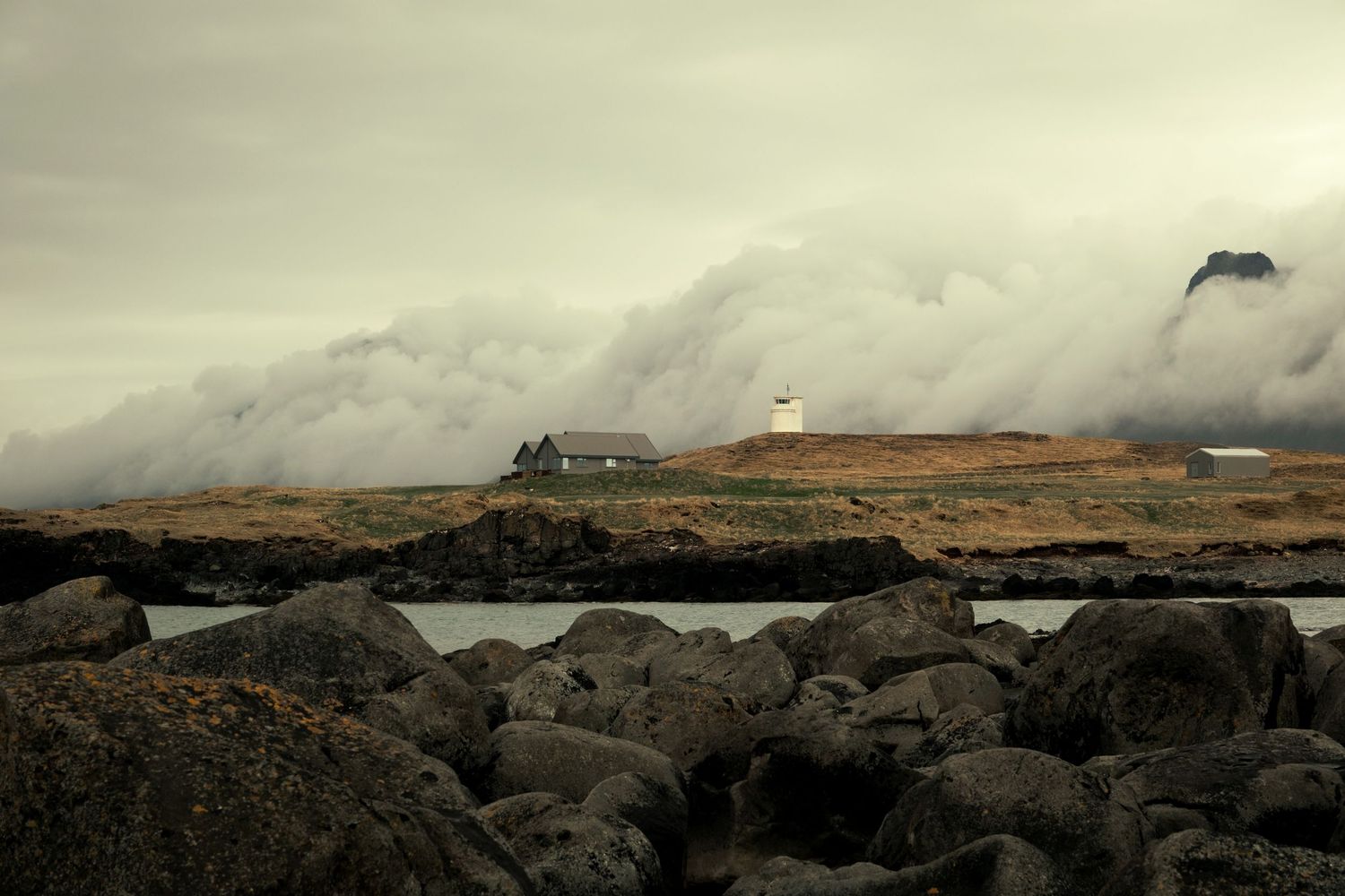le novole che arrivano sulla Snæfellsnes peninsula