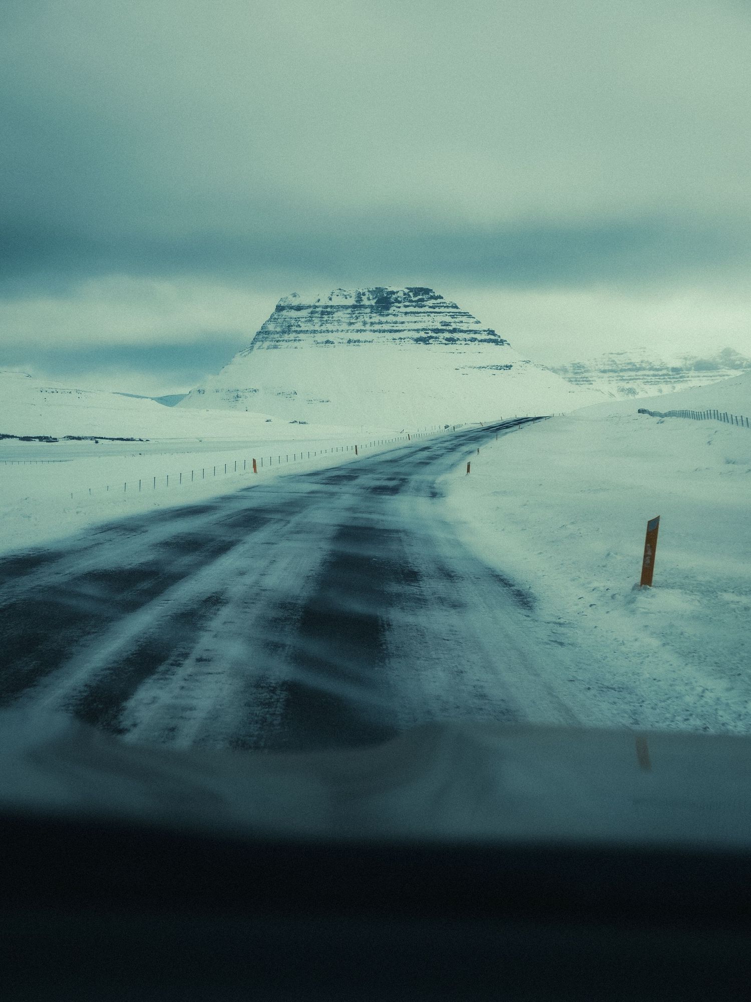 in viaggio verso kirkjufell in Islanda