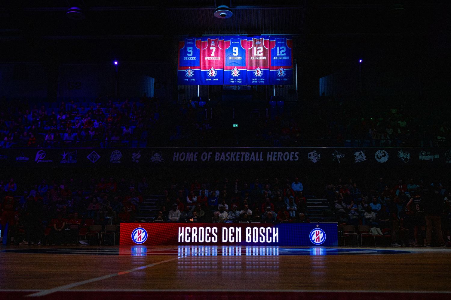 Overzichtsfoto van de wedstrijdhal van de Heroes Den Bosch