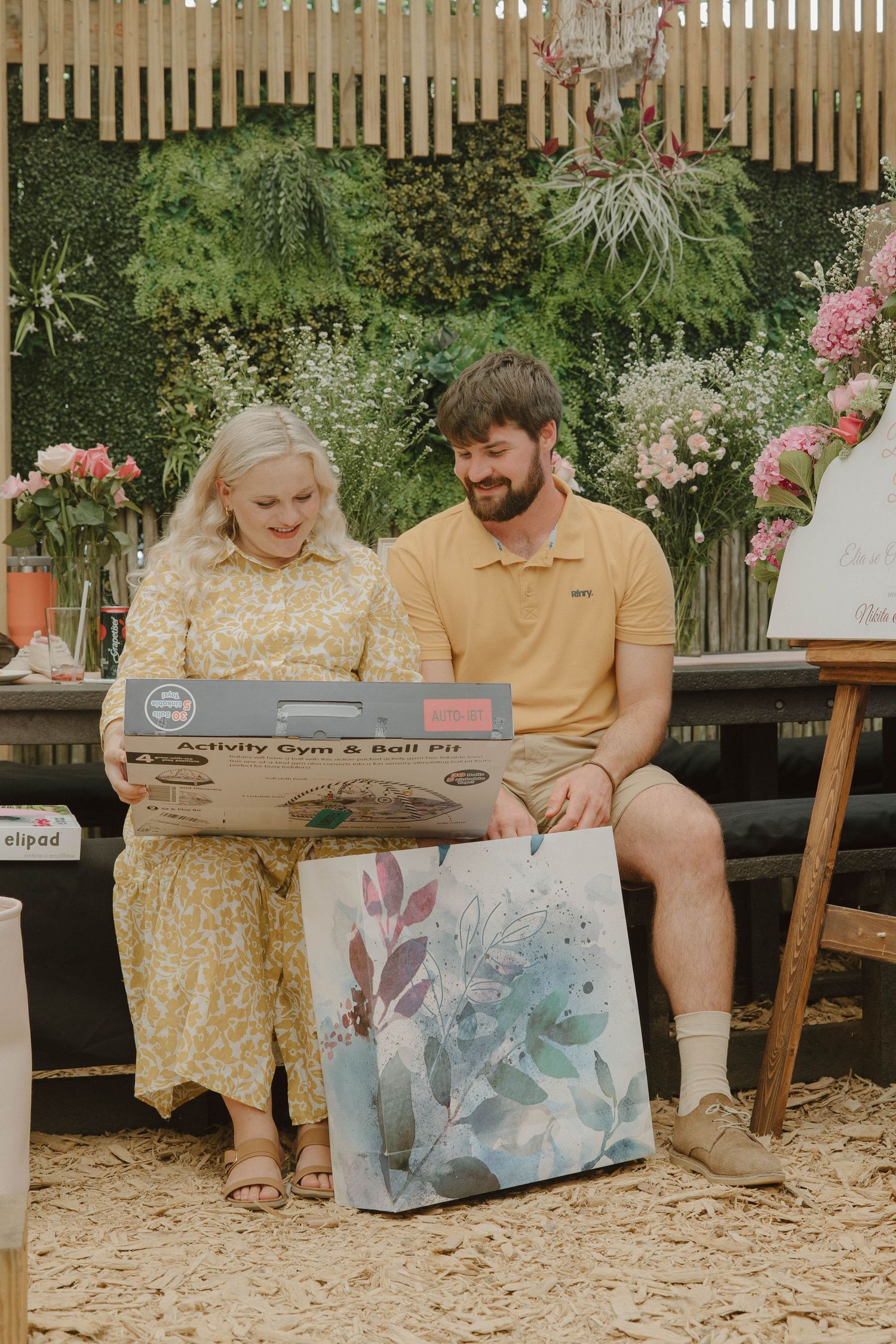 Baby shower gift opening during Jeffrey’s Bay celebration