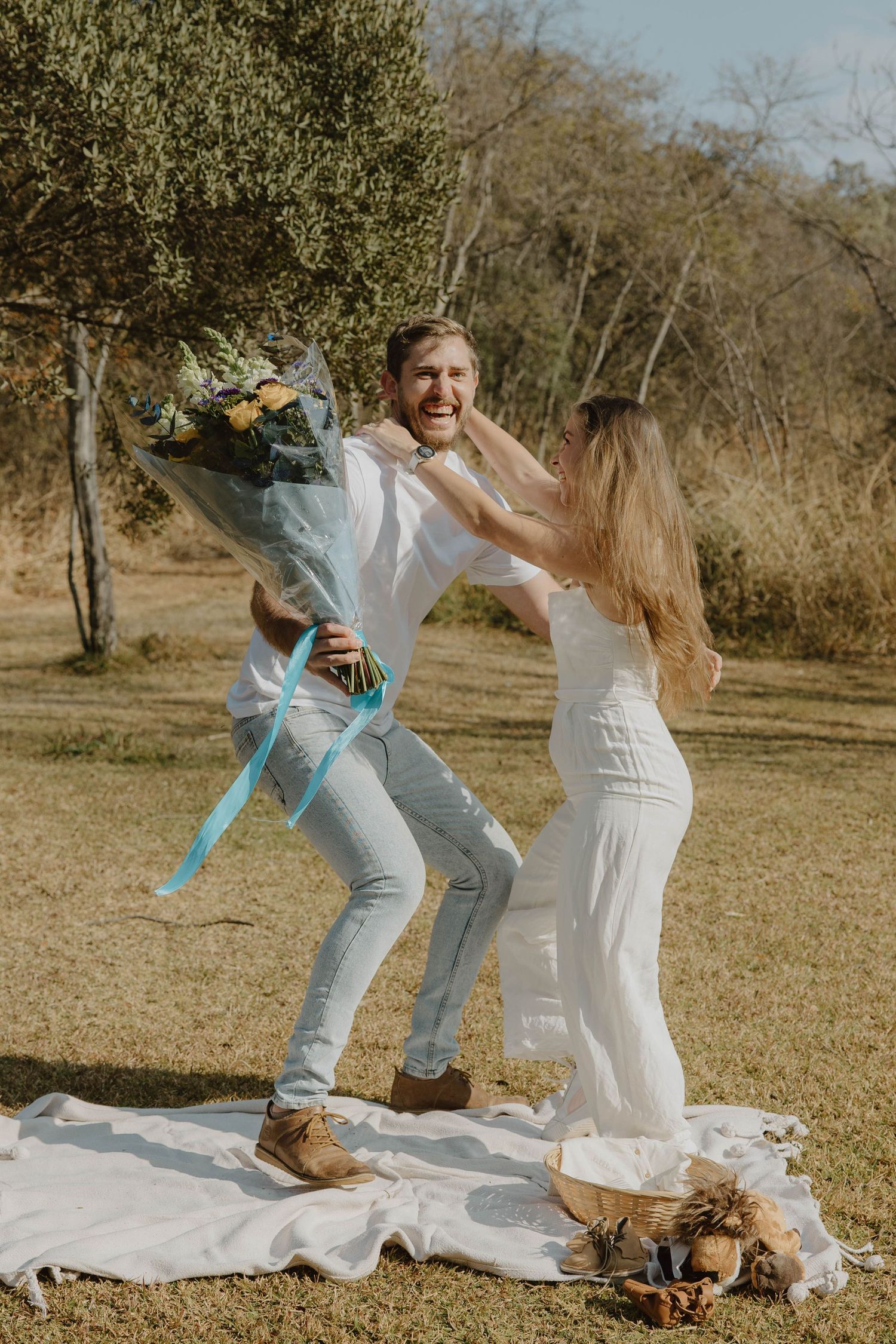 Baby boy pregnancy announcement and gender reveal