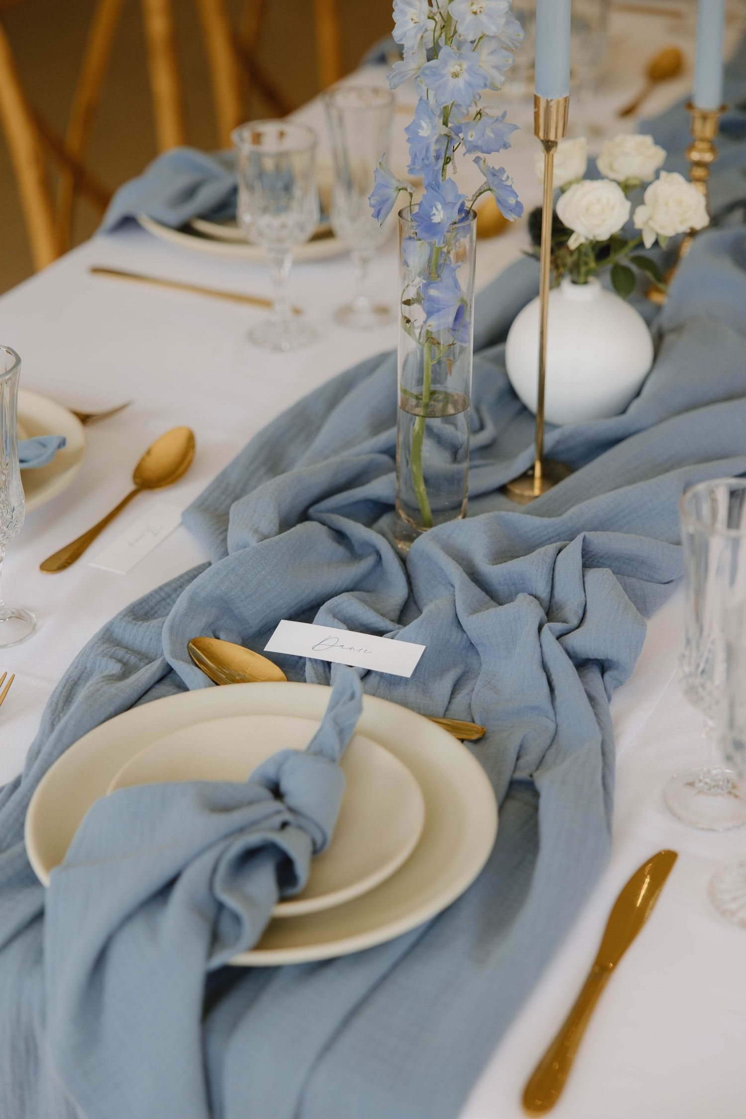Wedding reception styling and floral arrangements in Eastern Cape