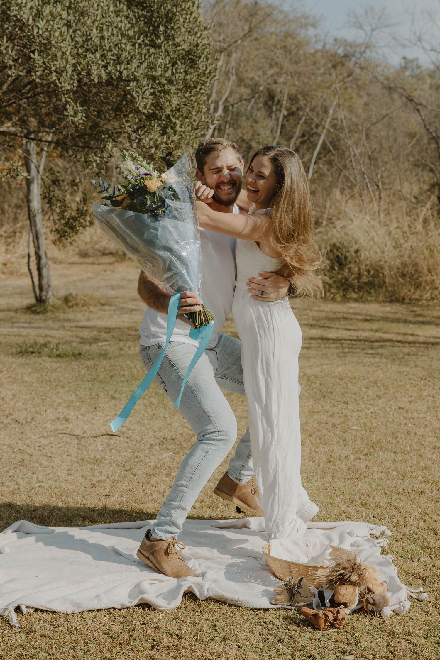 Baby boy pregnancy announcement and gender reveal