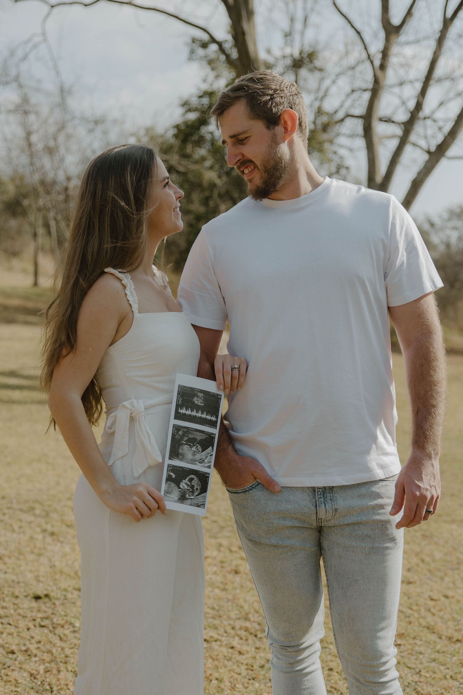 Pregnancy reveal photoshoot