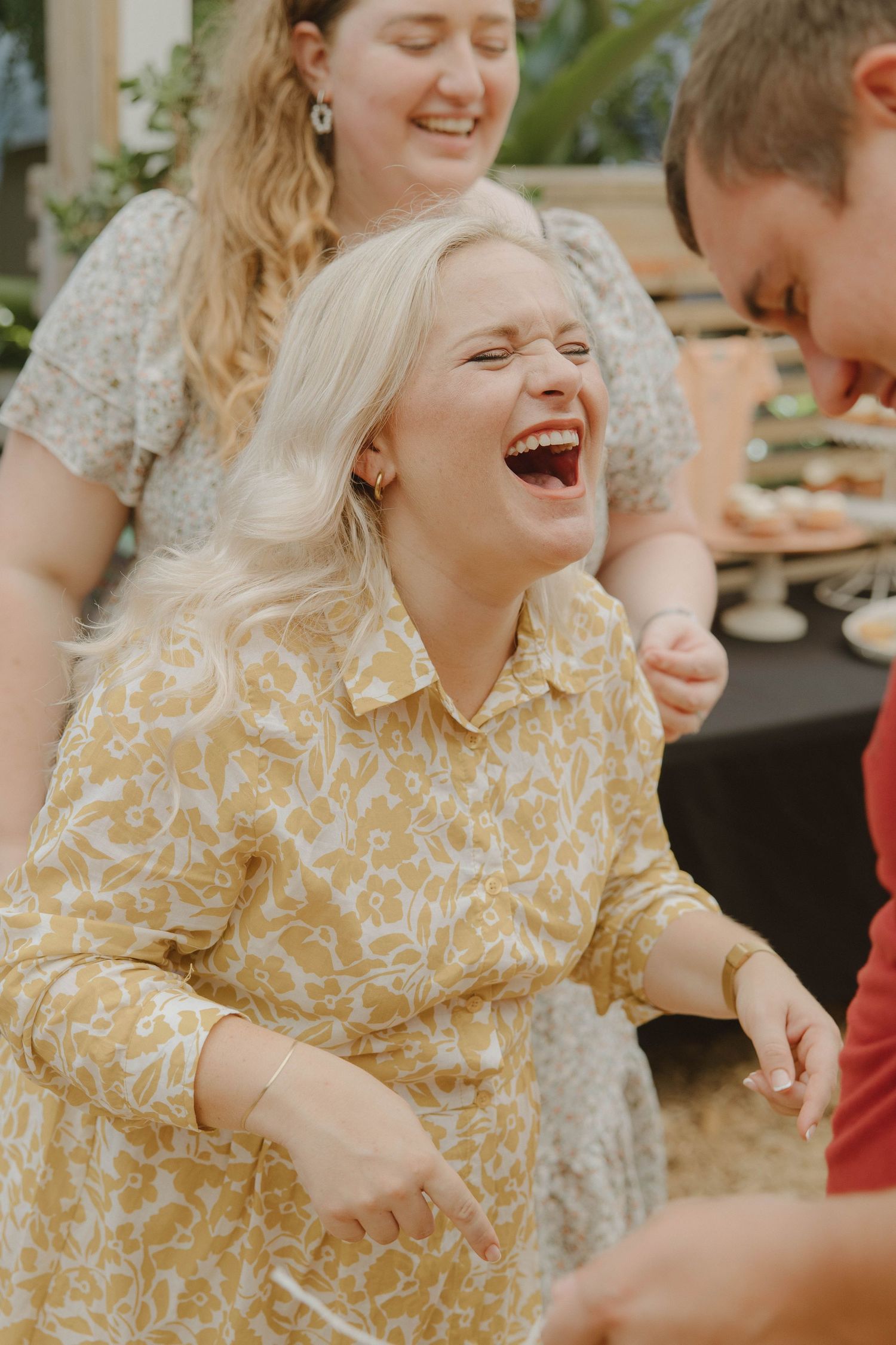 Candid baby shower moments of mom-to-be celebrating pregnancy in Jeffrey’s Bay