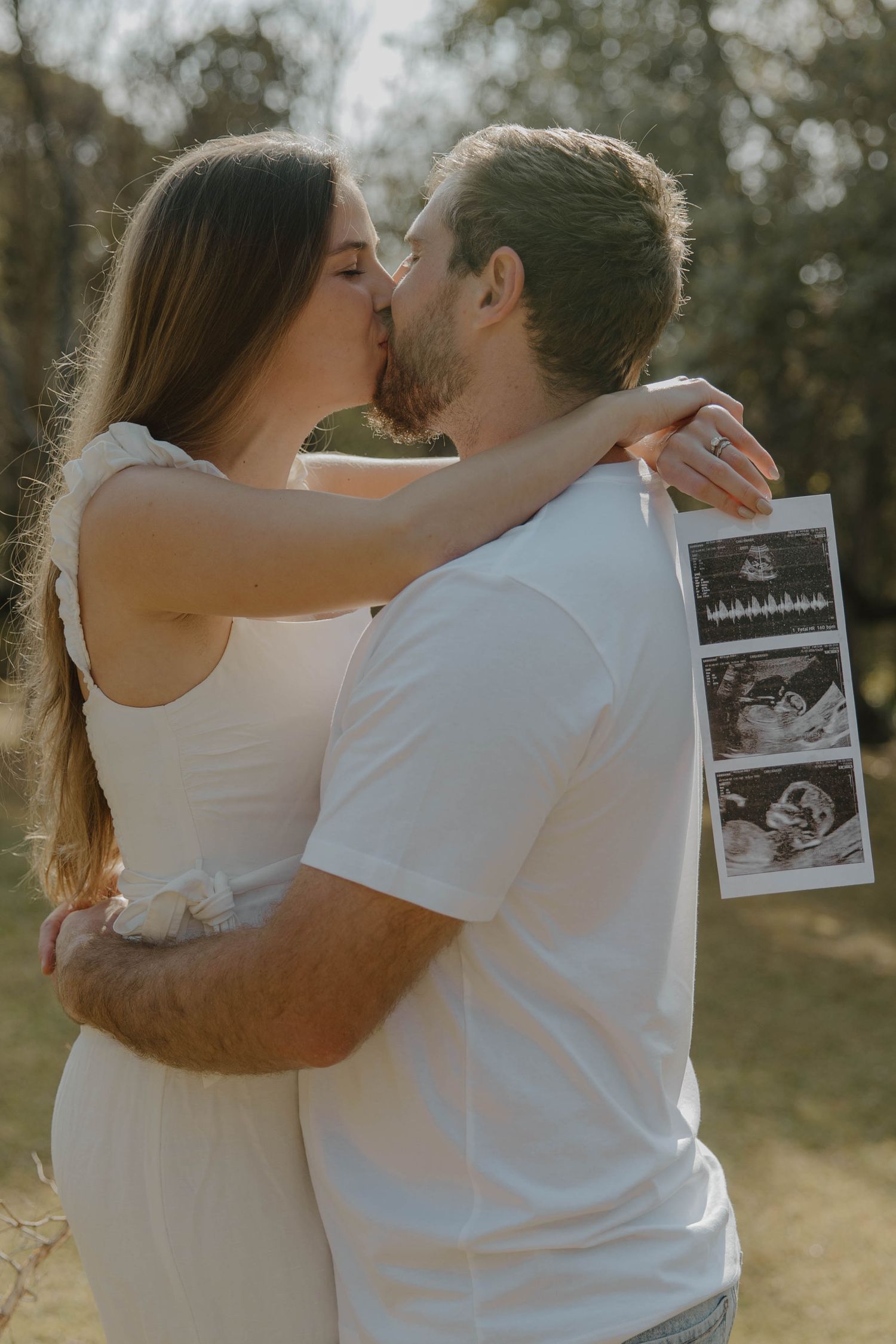 Pregnancy reveal photoshoot