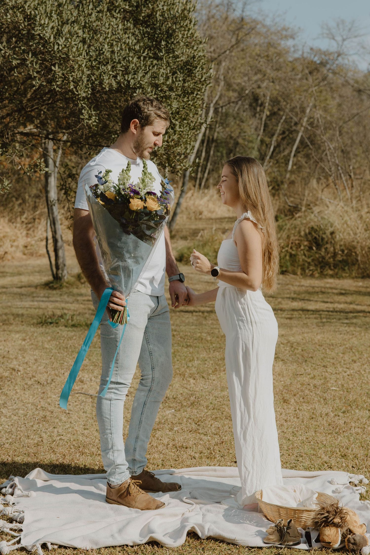 Baby boy pregnancy announcement and gender reveal