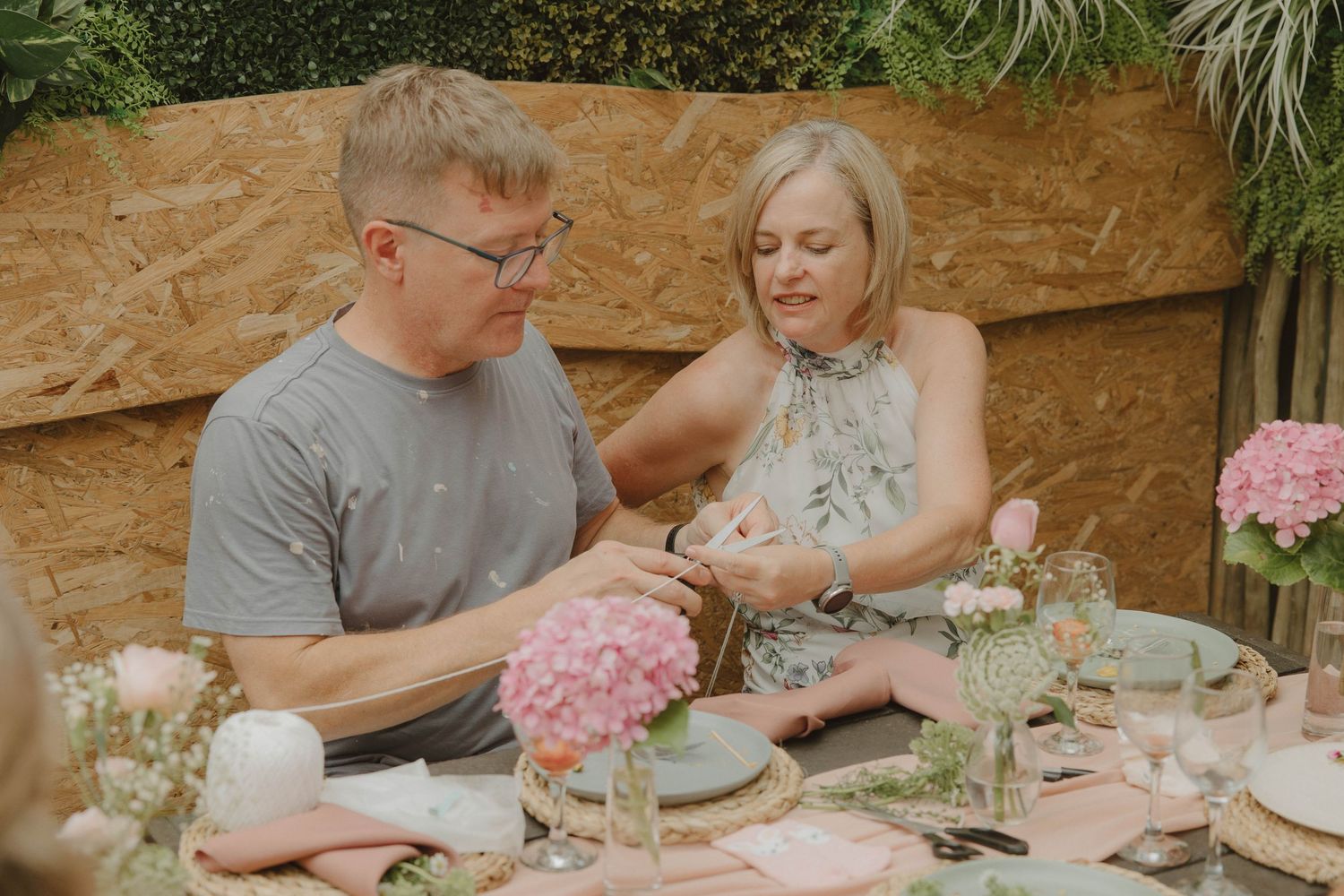 Event photography of intimate outdoor  baby shower