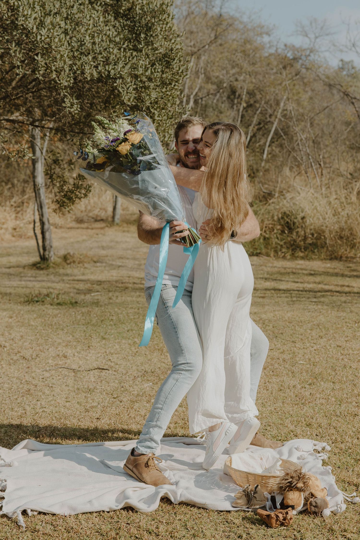 Baby boy pregnancy announcement and gender reveal