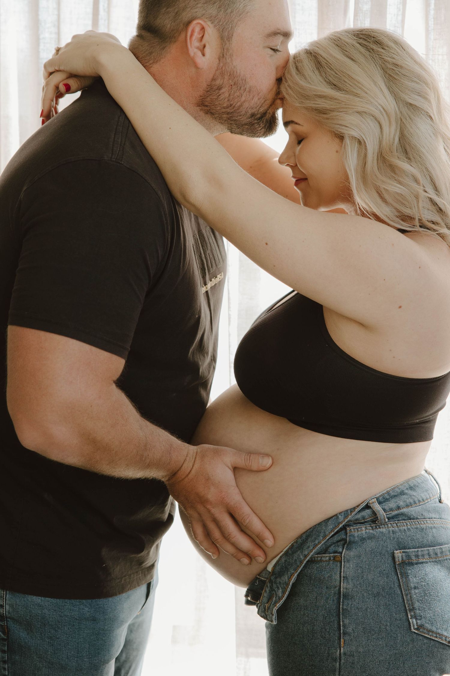 Natural light indoor maternity photography in Jeffrey’s Bay South Africa