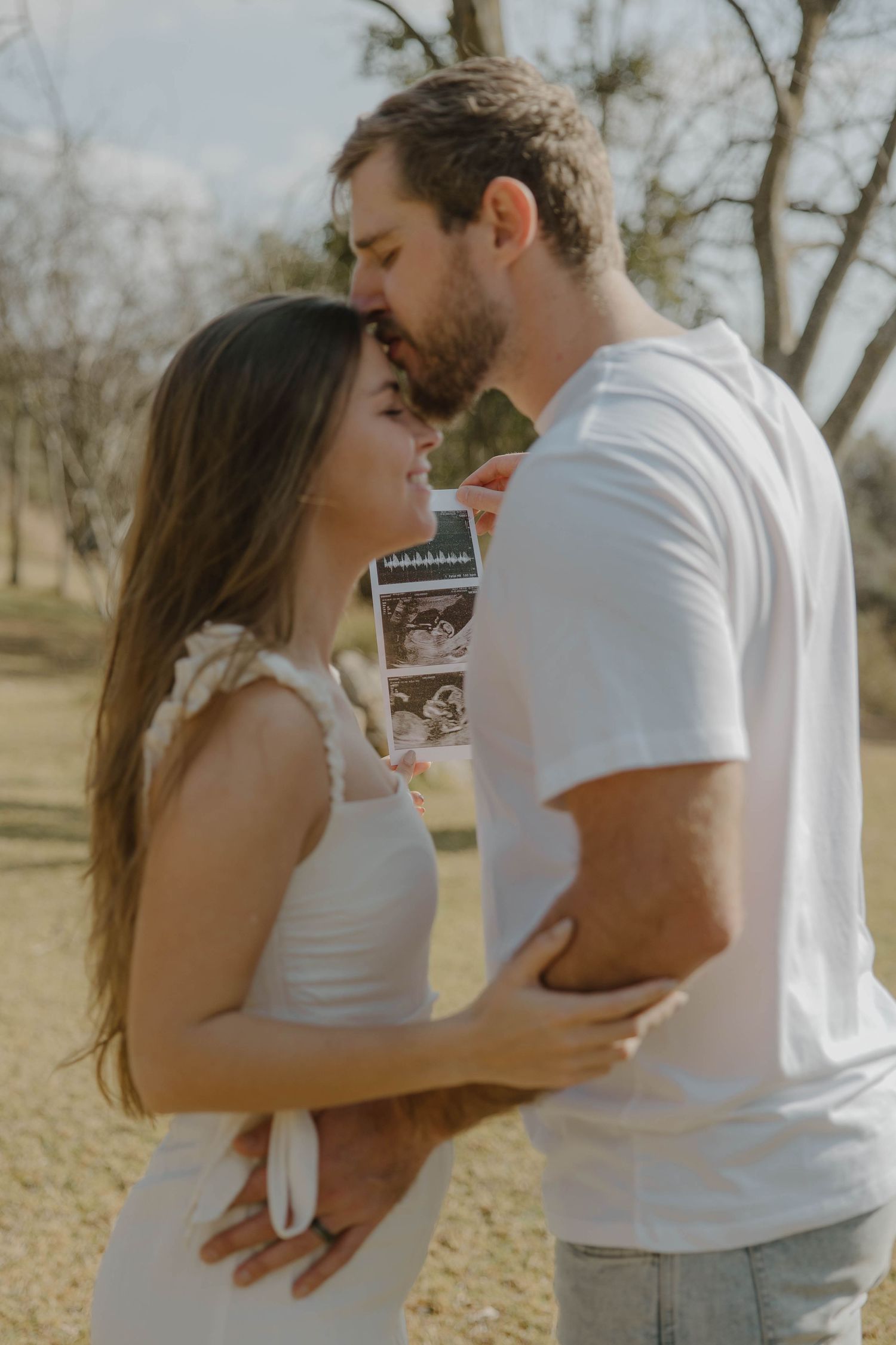 Pregnancy reveal photoshoot