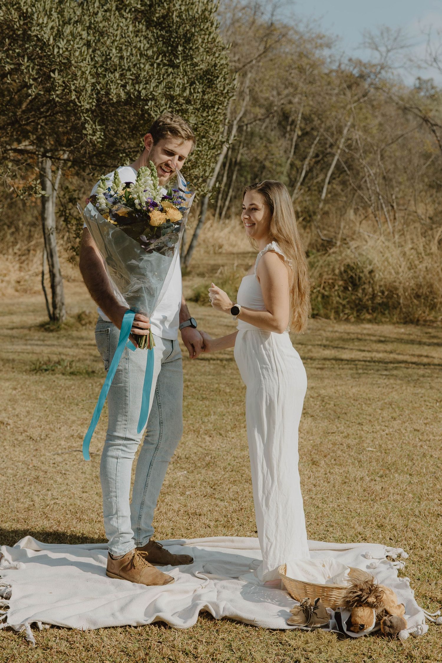 Baby boy pregnancy announcement and gender reveal