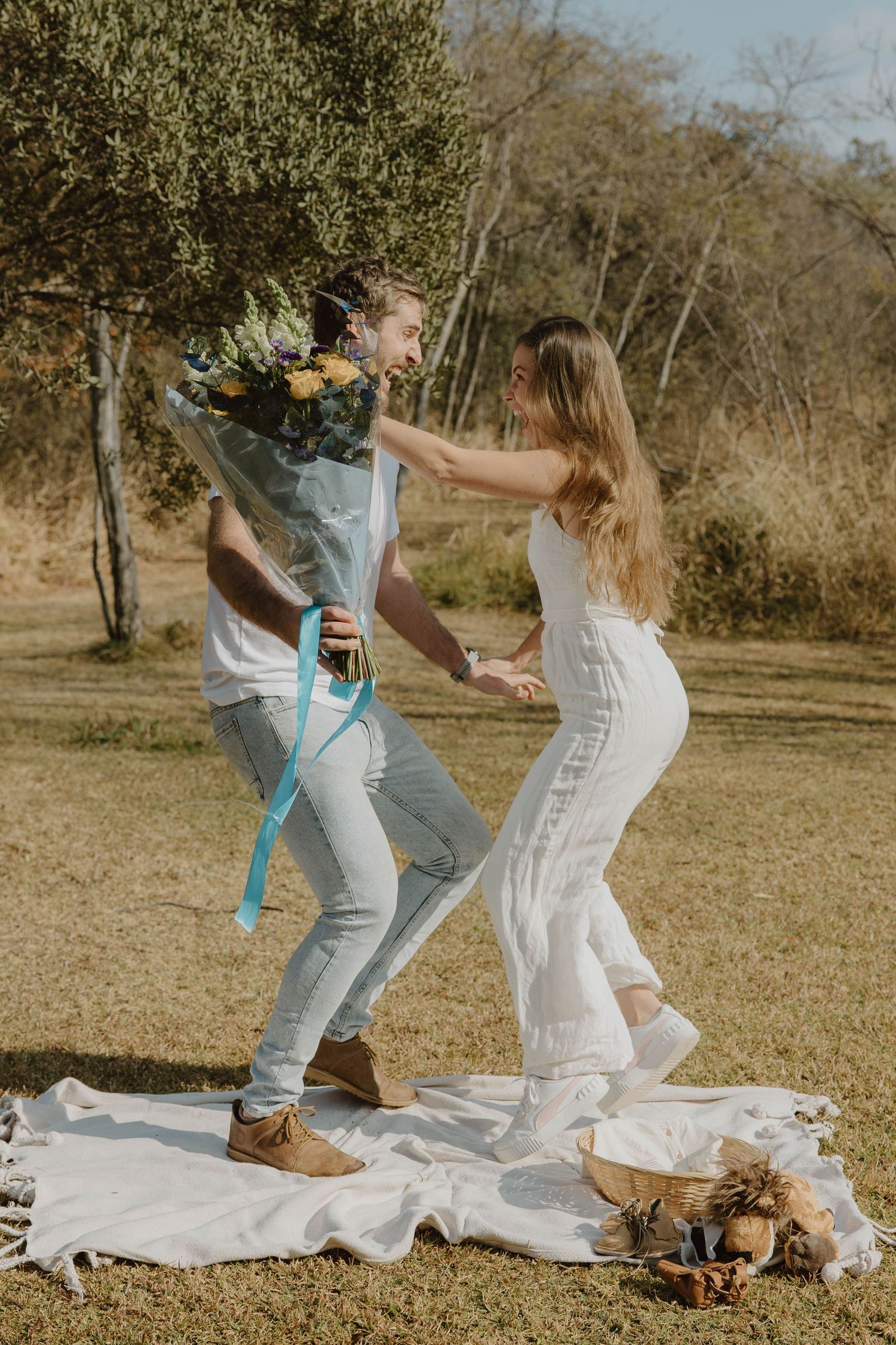 Baby boy pregnancy announcement and gender reveal