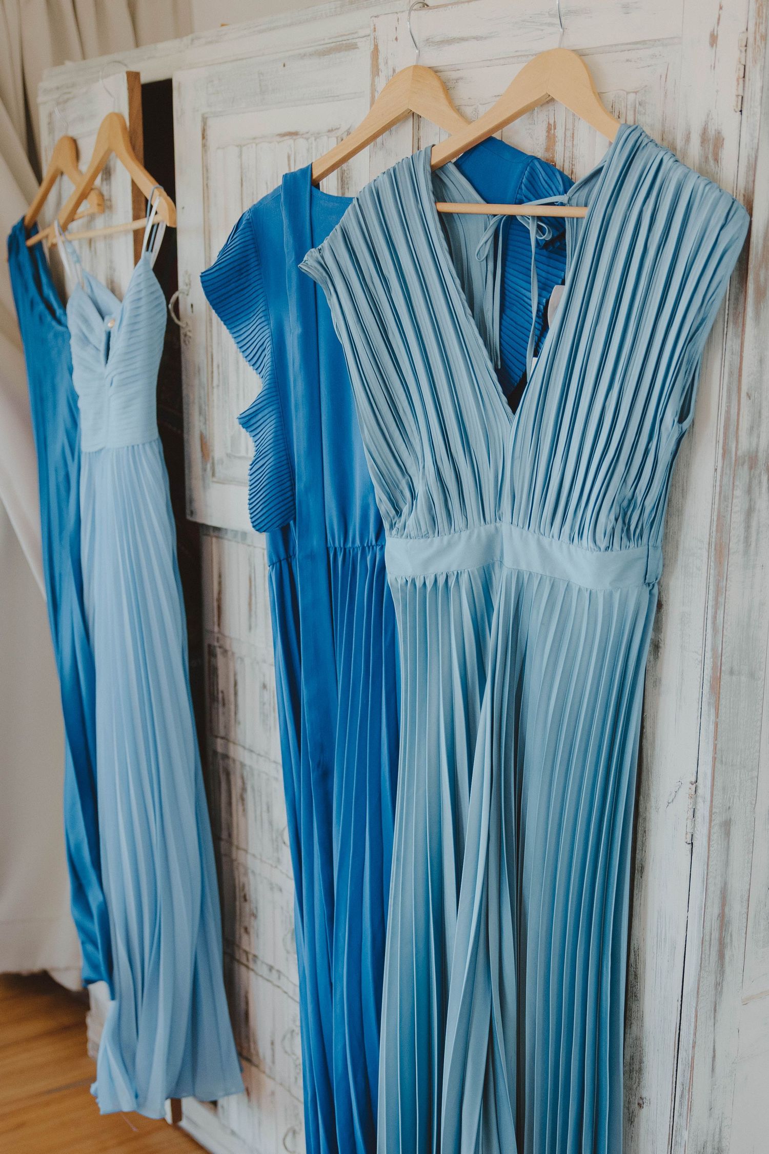 Bridesmaids dresses and wedding dress ready for wedding in Eastern Cape