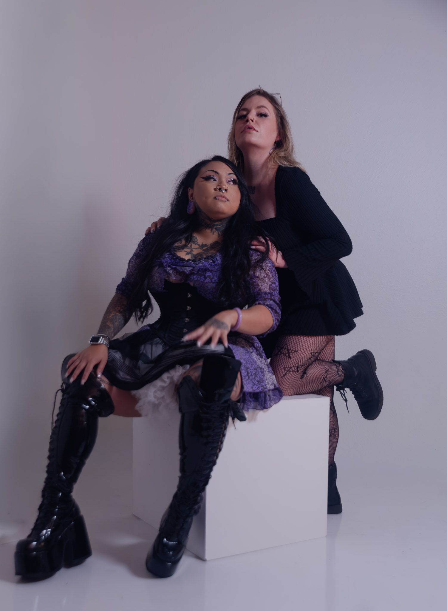 Spooky season creative photography session, styled editorial portraits by Kaylin Ross Photography