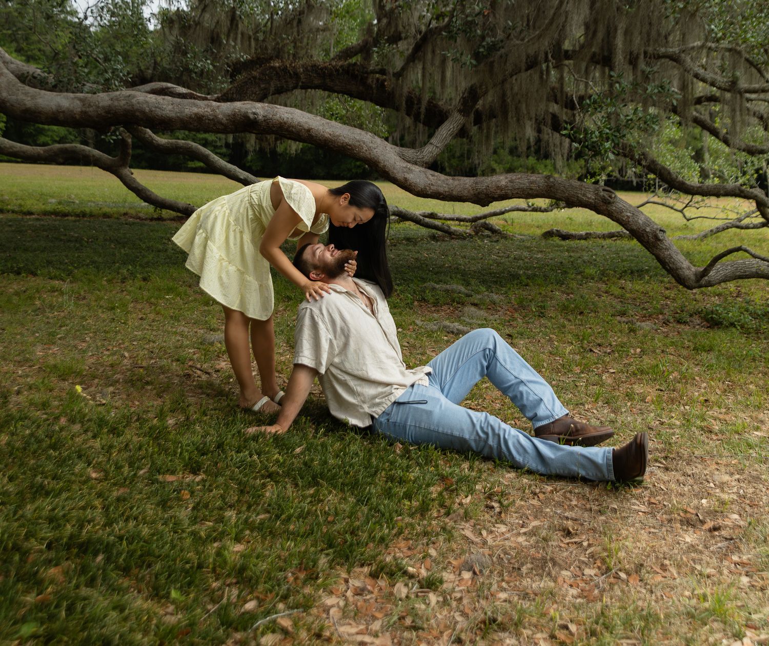 Couples portrait session at Alfred B. Maclay Gardens State Park, Tallahassee Florida, Kaylin Ross Photography