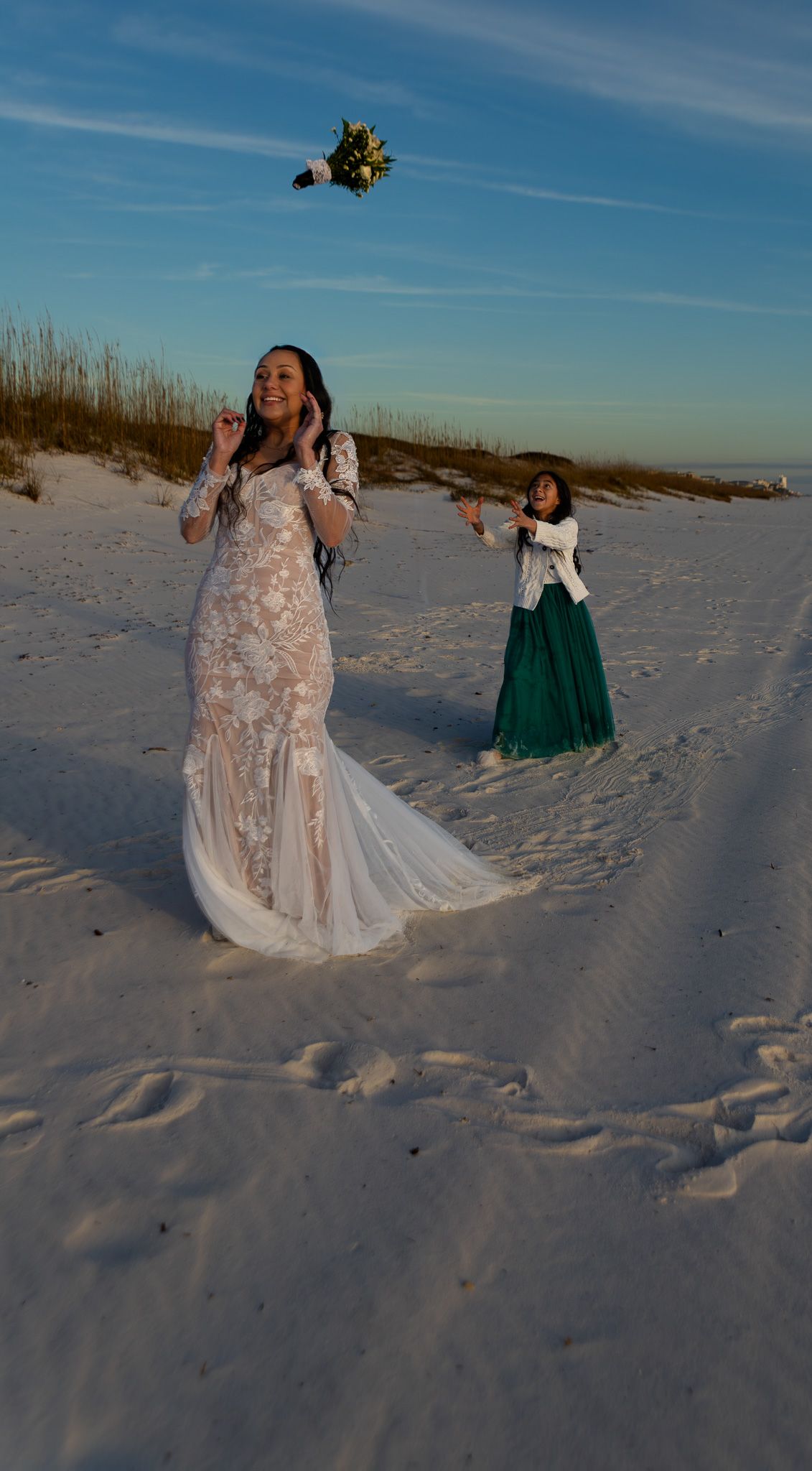 Golden hour elopement portraits on the Florida Panhandle at Grayton Beach, Kaylin Ross Photography