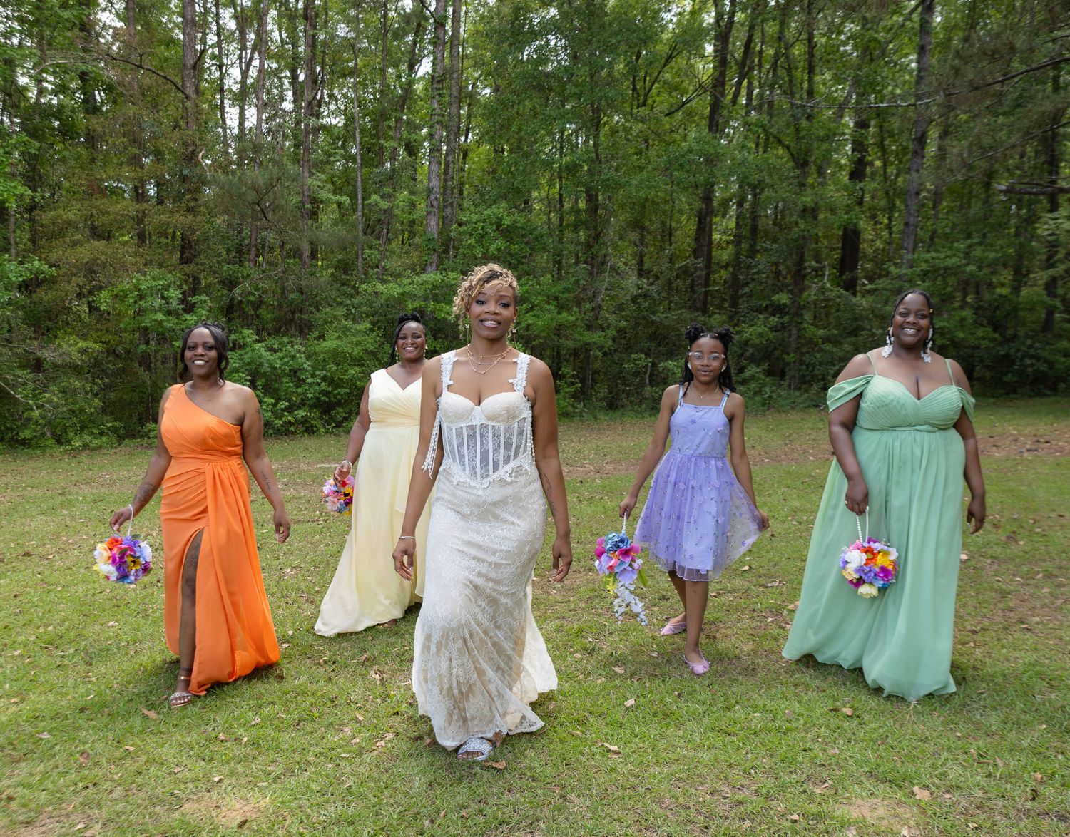 Bride and groom portraits at intimate backyard wedding in Georgia, Kaylin Ross Photography
