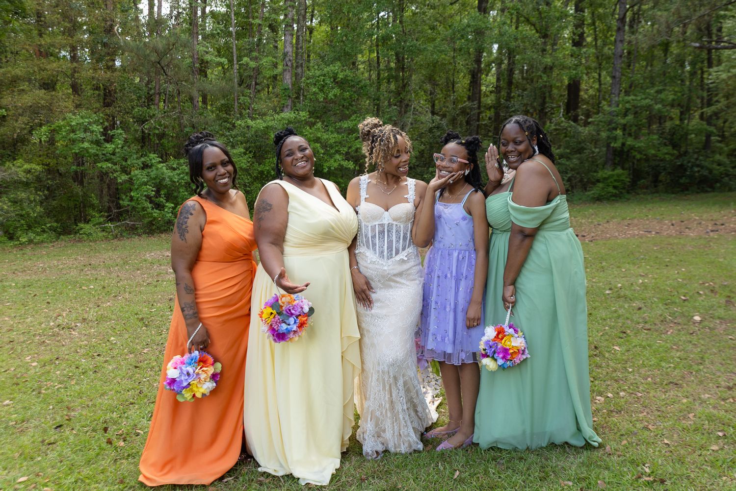 Candid wedding reception moment at Georgia backyard wedding, Kaylin Ross Photography