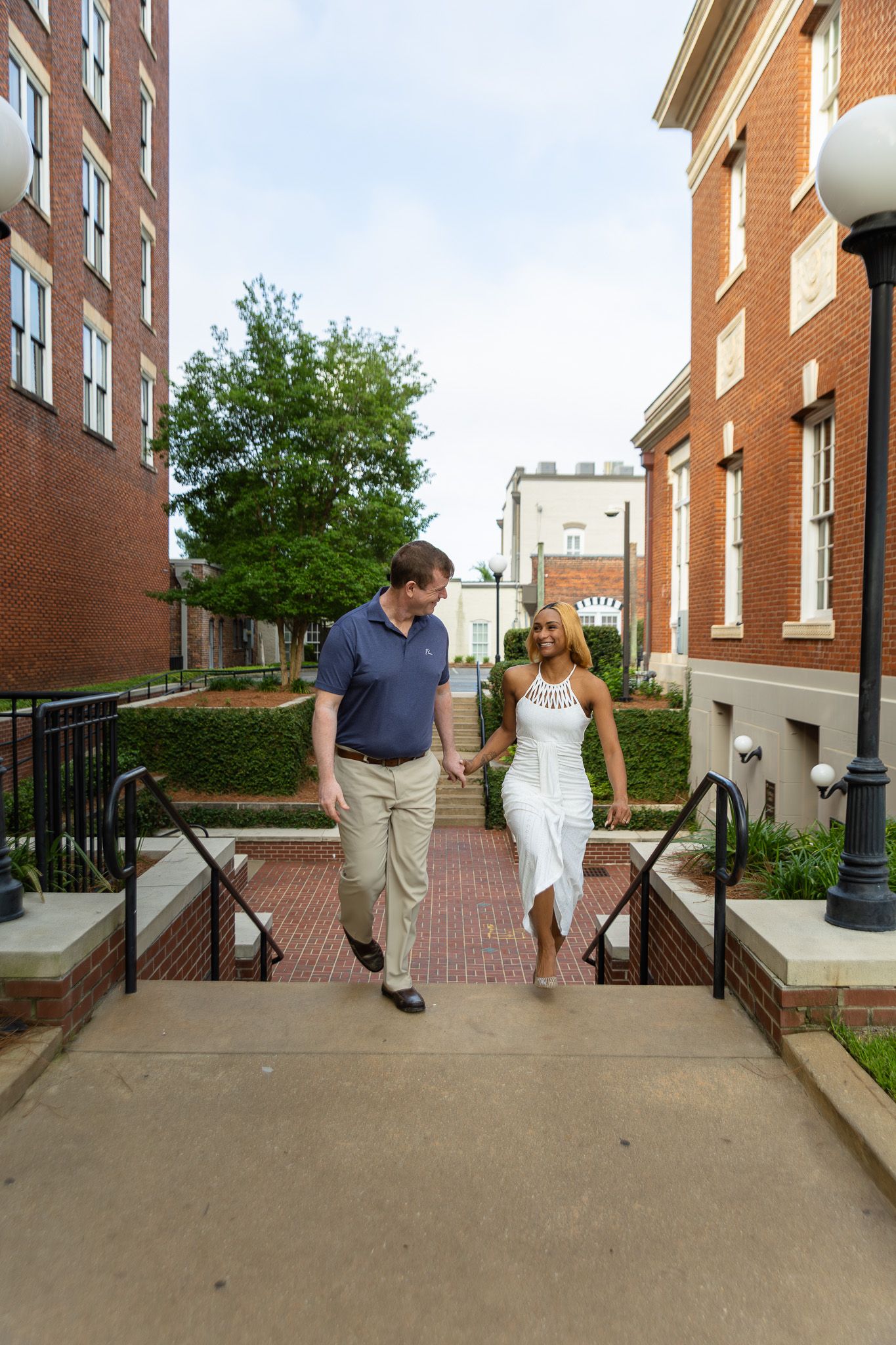 Natural light engagement portraits in Thomasville Georgia by Kaylin Ross Photography