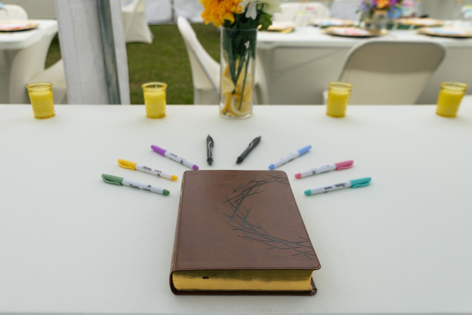 Wedding day details at a private Georgia backyard wedding, photographed by Kaylin Ross Photography