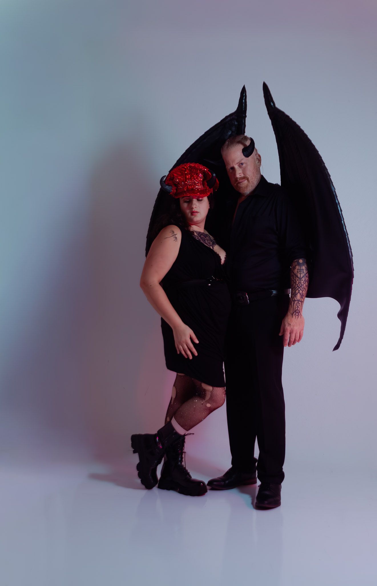 Spooky season creative photography session, styled editorial portraits by Kaylin Ross Photography