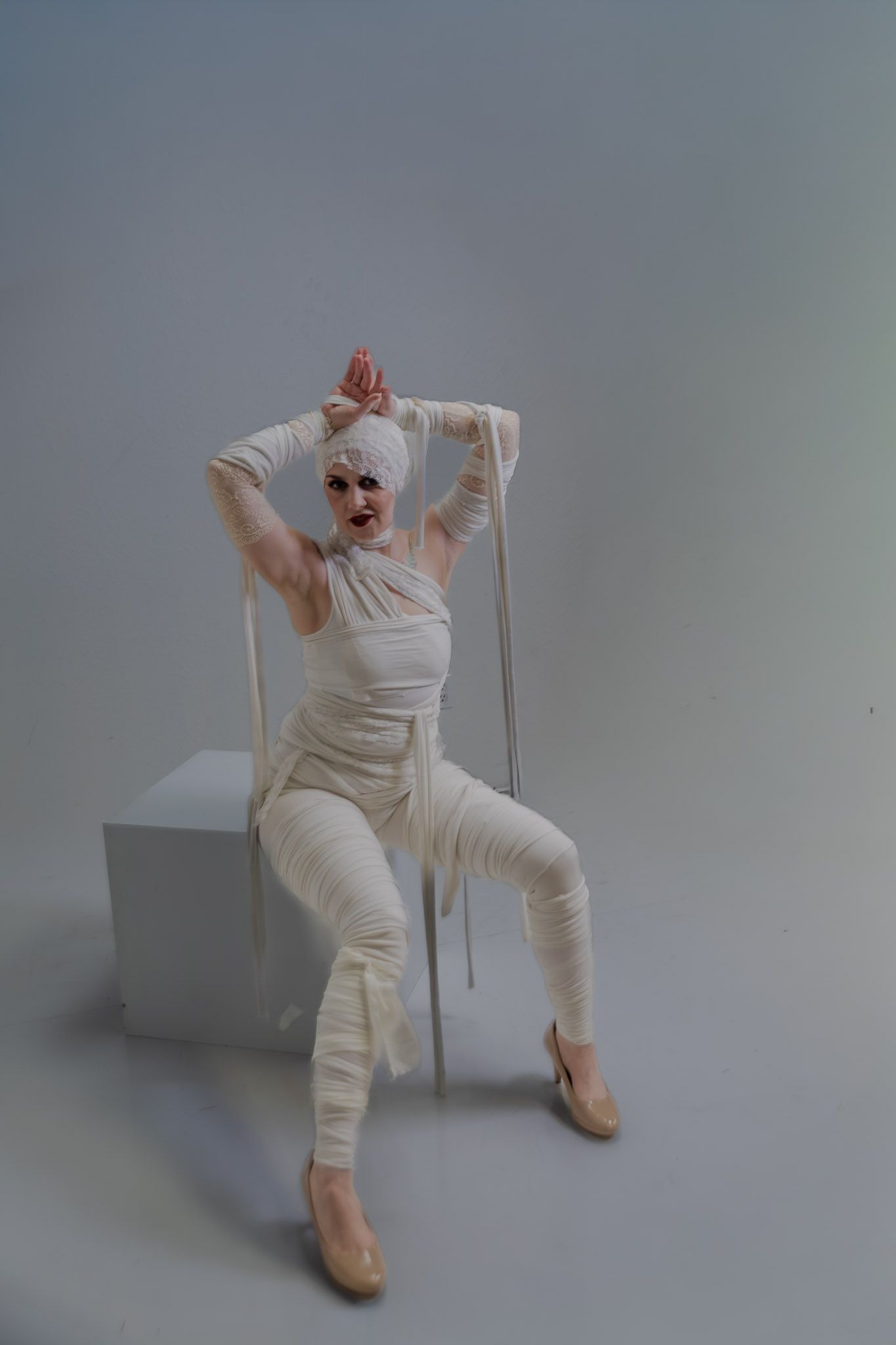 Spooky season creative photography session, styled editorial portraits by Kaylin Ross Photography