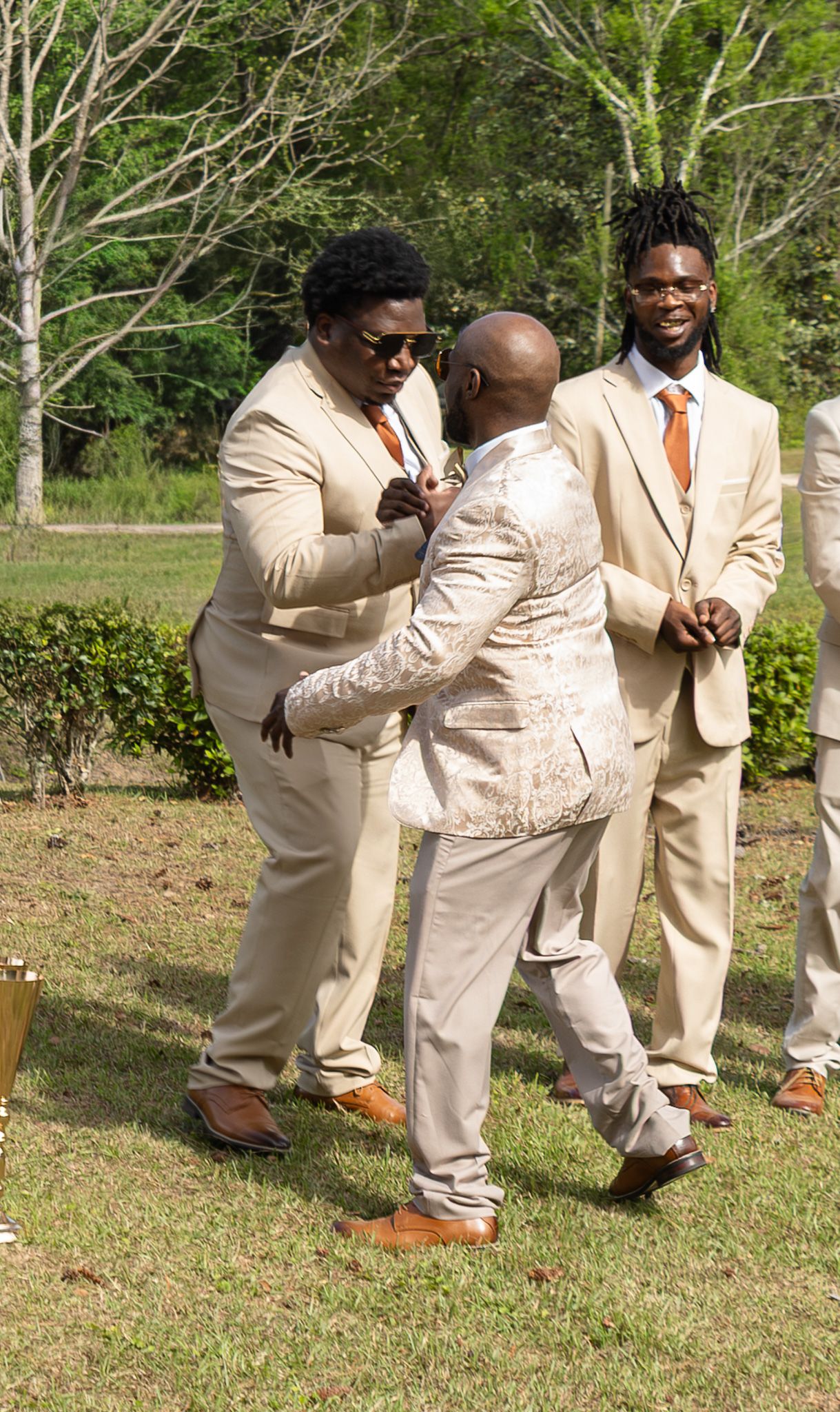 Outdoor backyard wedding ceremony in Georgia photographed by Kaylin Ross Photography