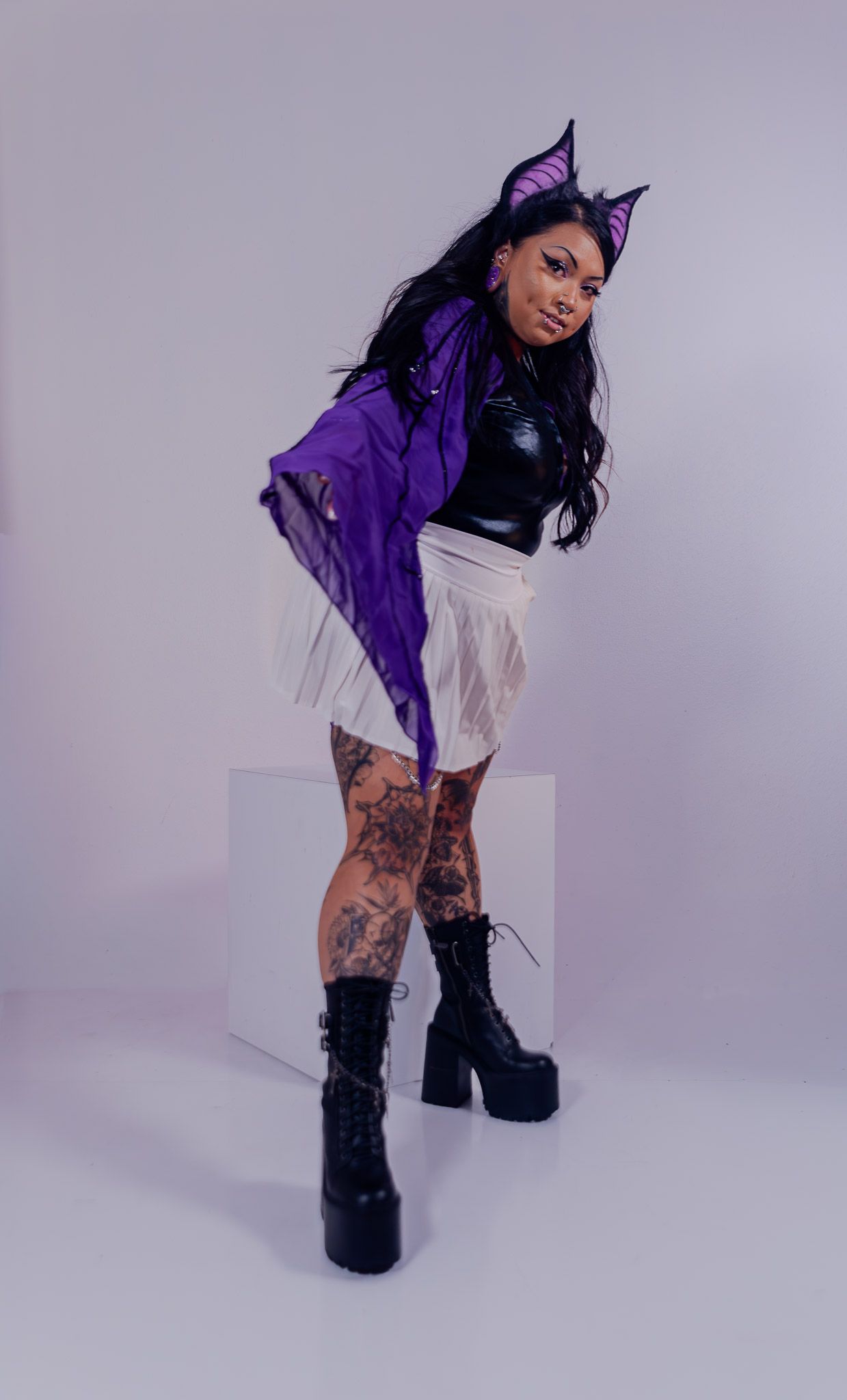 Spooky season creative photography session, styled editorial portraits by Kaylin Ross Photography
