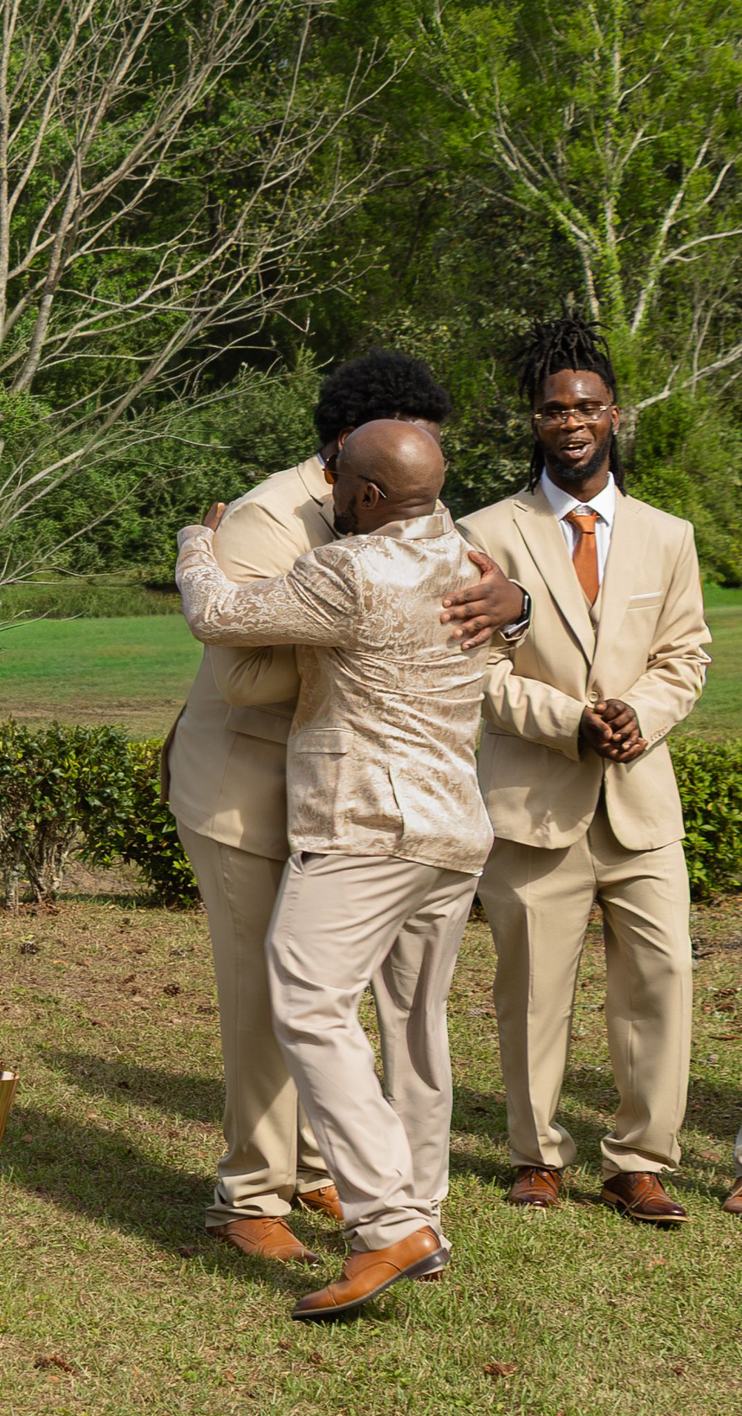 Outdoor backyard wedding ceremony in Georgia photographed by Kaylin Ross Photography